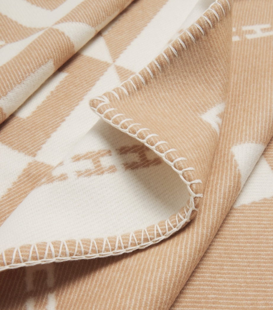 Wool-Cashmere Geometric Throw MULTI Image 4