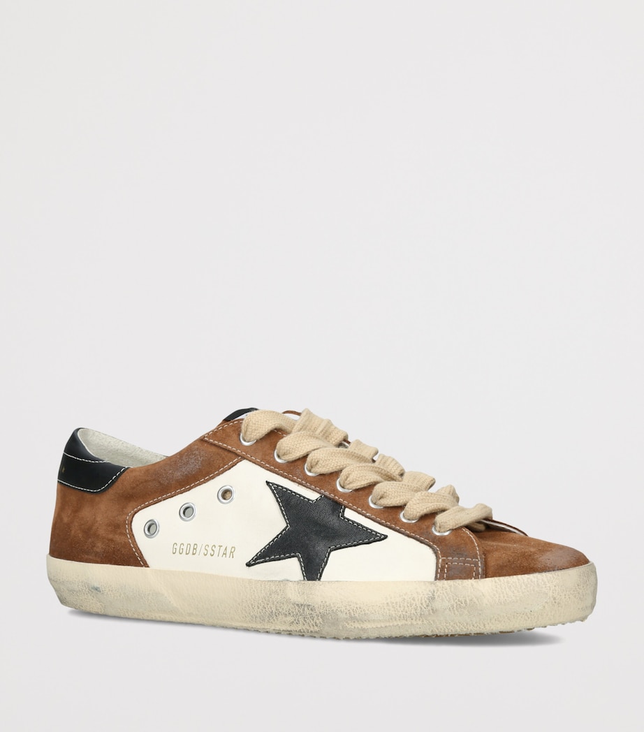 Golden Goose Leather and Suede Super Star Sneakers Brown/oth Image 3