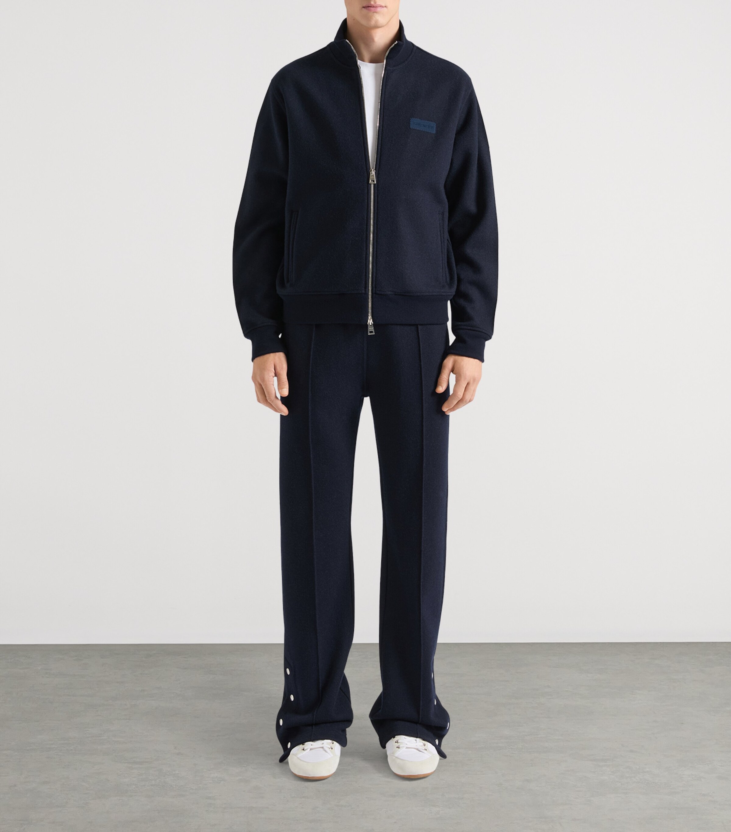 Cotton Track Trousers NAVY Image 2