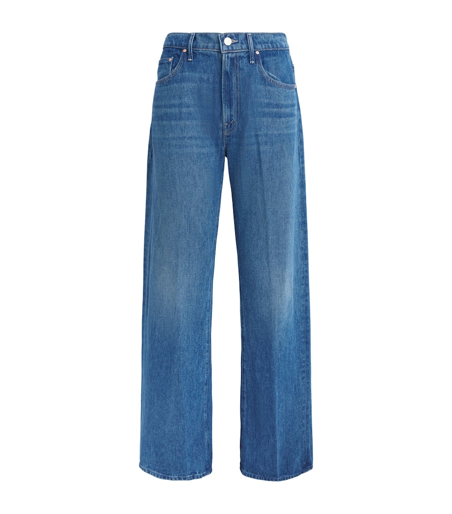 MOTHER Womens The Lasso Sneak Barrel Jeans Breaking New Ground Image 1