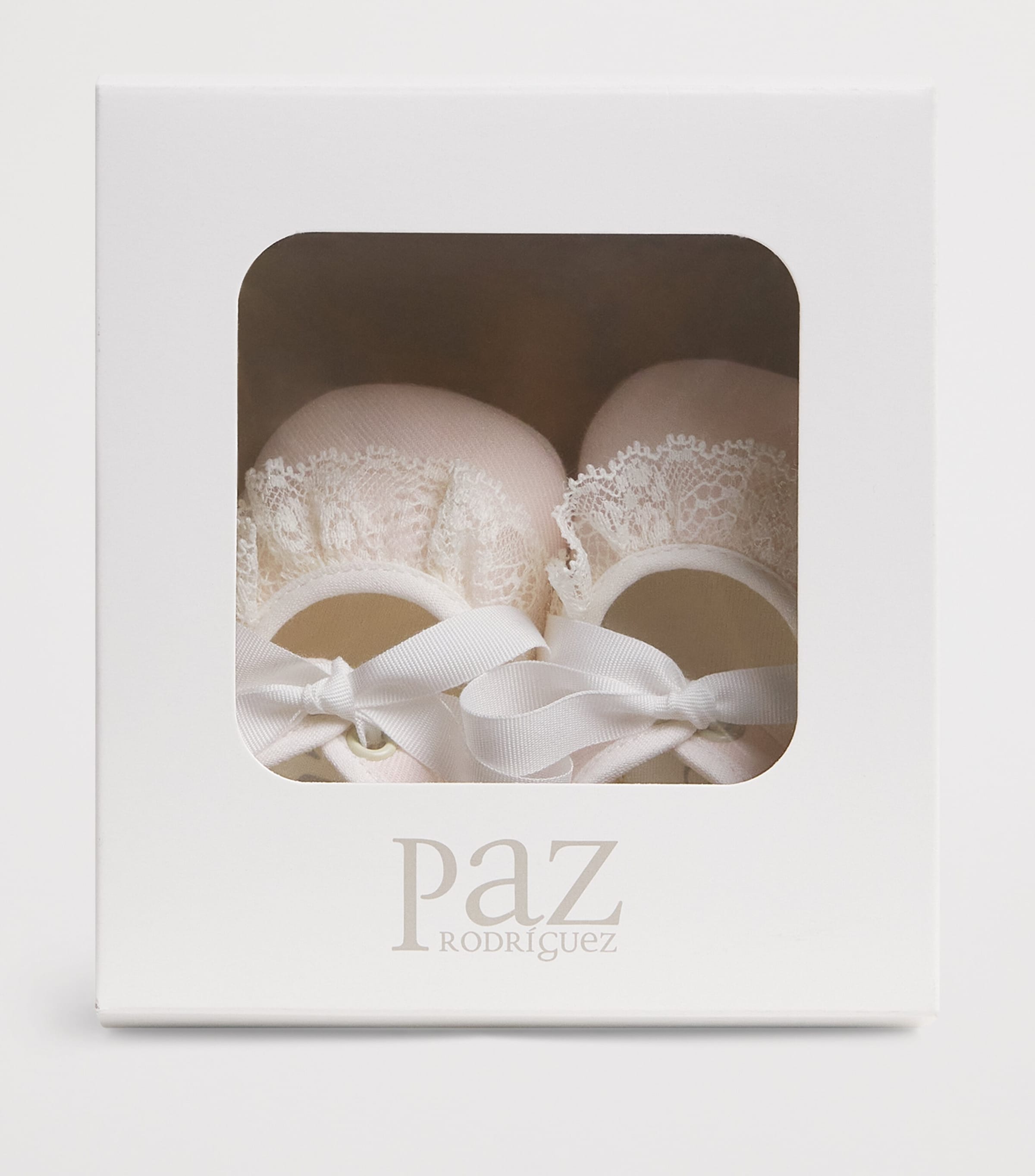 Paz Rodriguez Lace-Trim Ballet Flats Light Pink Image 4