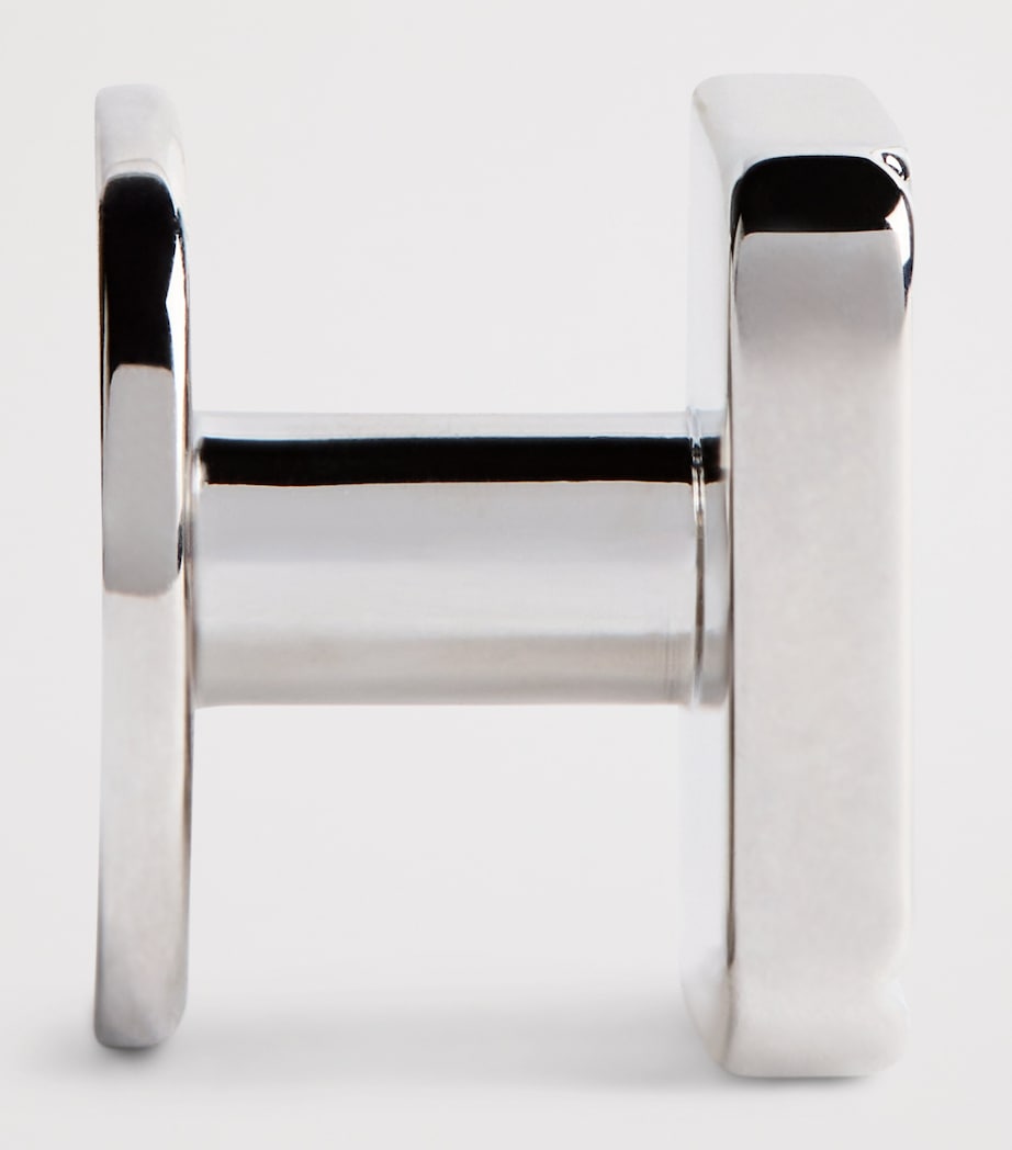 Babette Wasserman Rhodium-Plated Celtic Mother of Pearl Cufflinks Set Mother Of Pearl Image 4