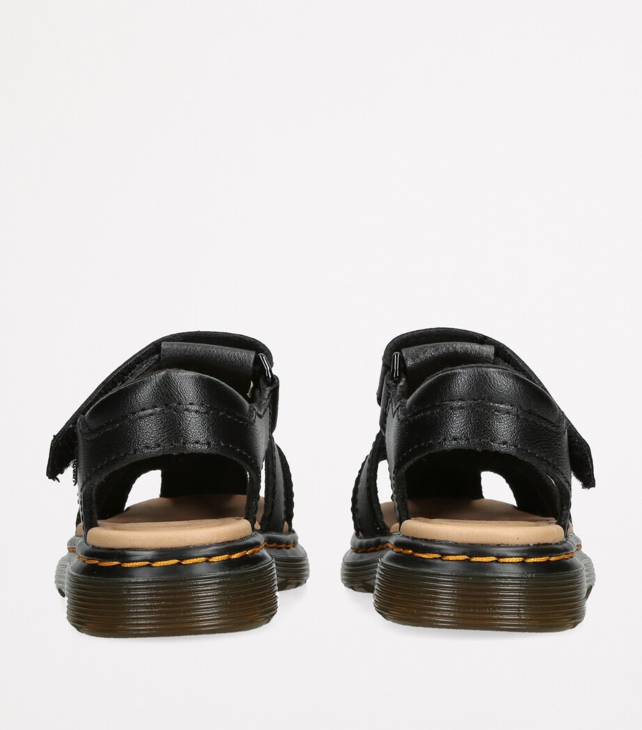Dr. Martens Leather Moby II Sandals Black Image 2