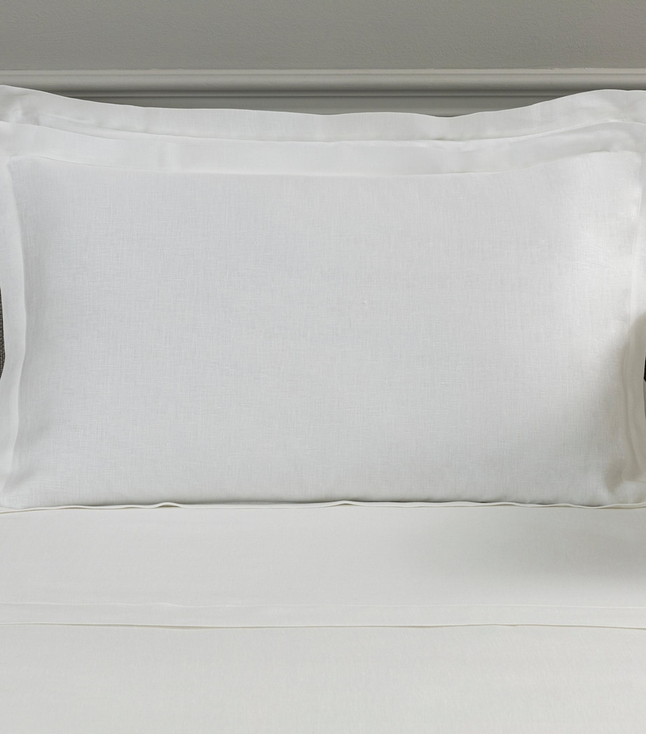 Divine Oxford Pillowcase (51cm x 71cm) B101 WHITE Image 1