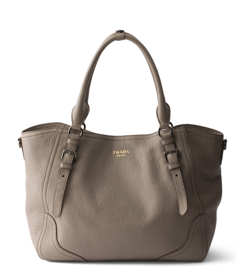Prada Large Leather Tote Bag