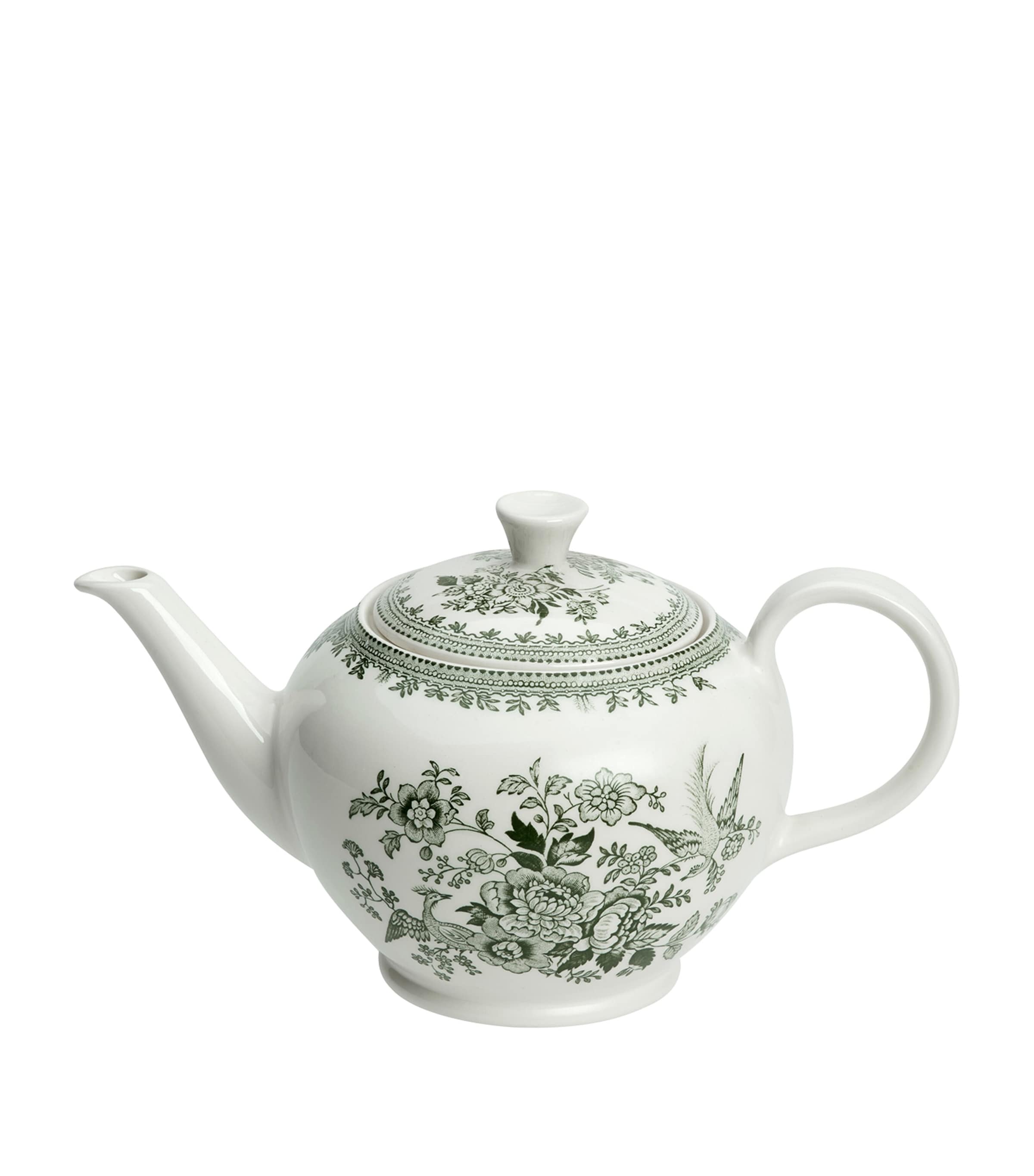 Burleigh Large Asiatic Pheasants Teapot In Green