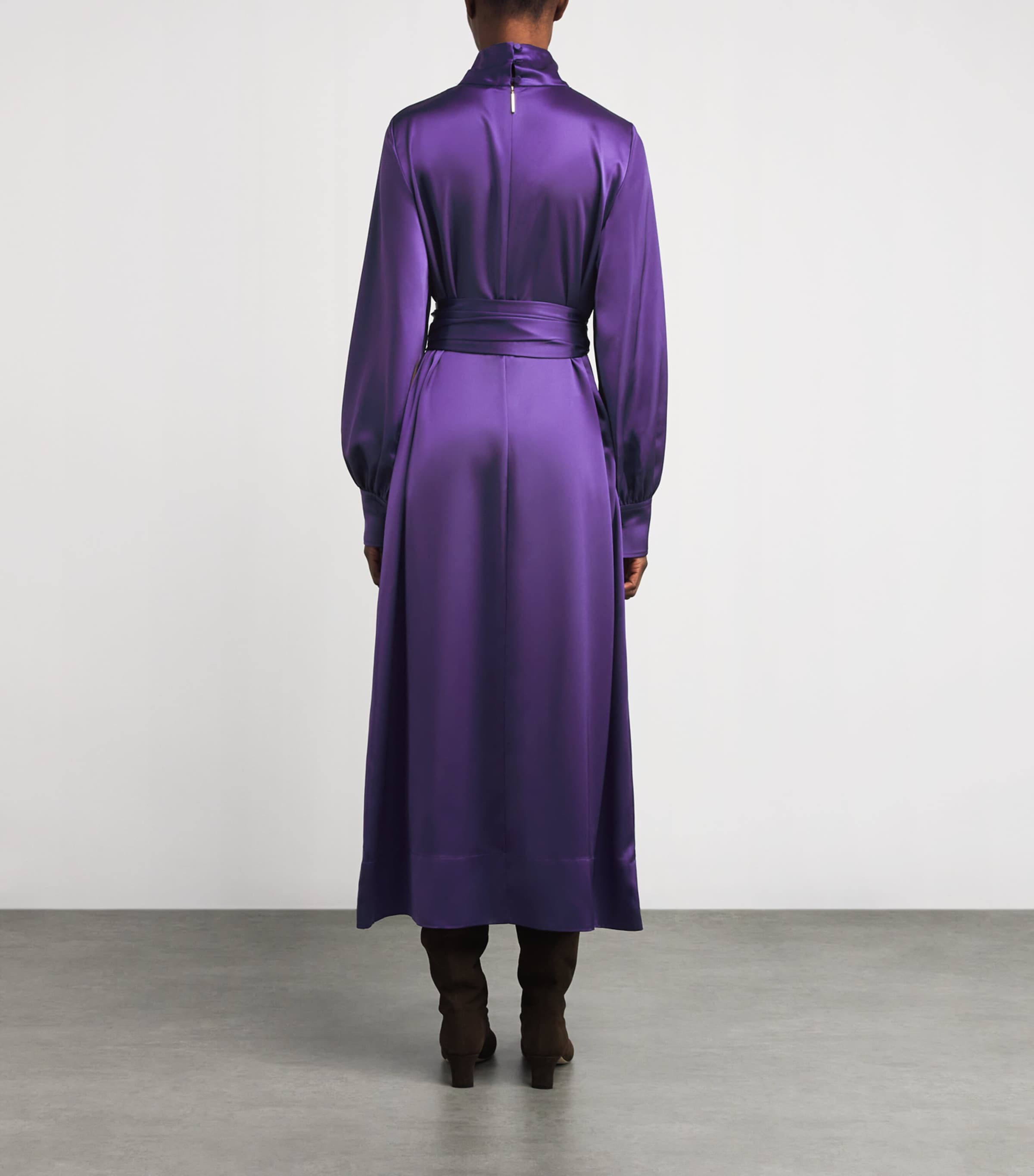 Satin Cels Maxi Dress VIOLET Image 3