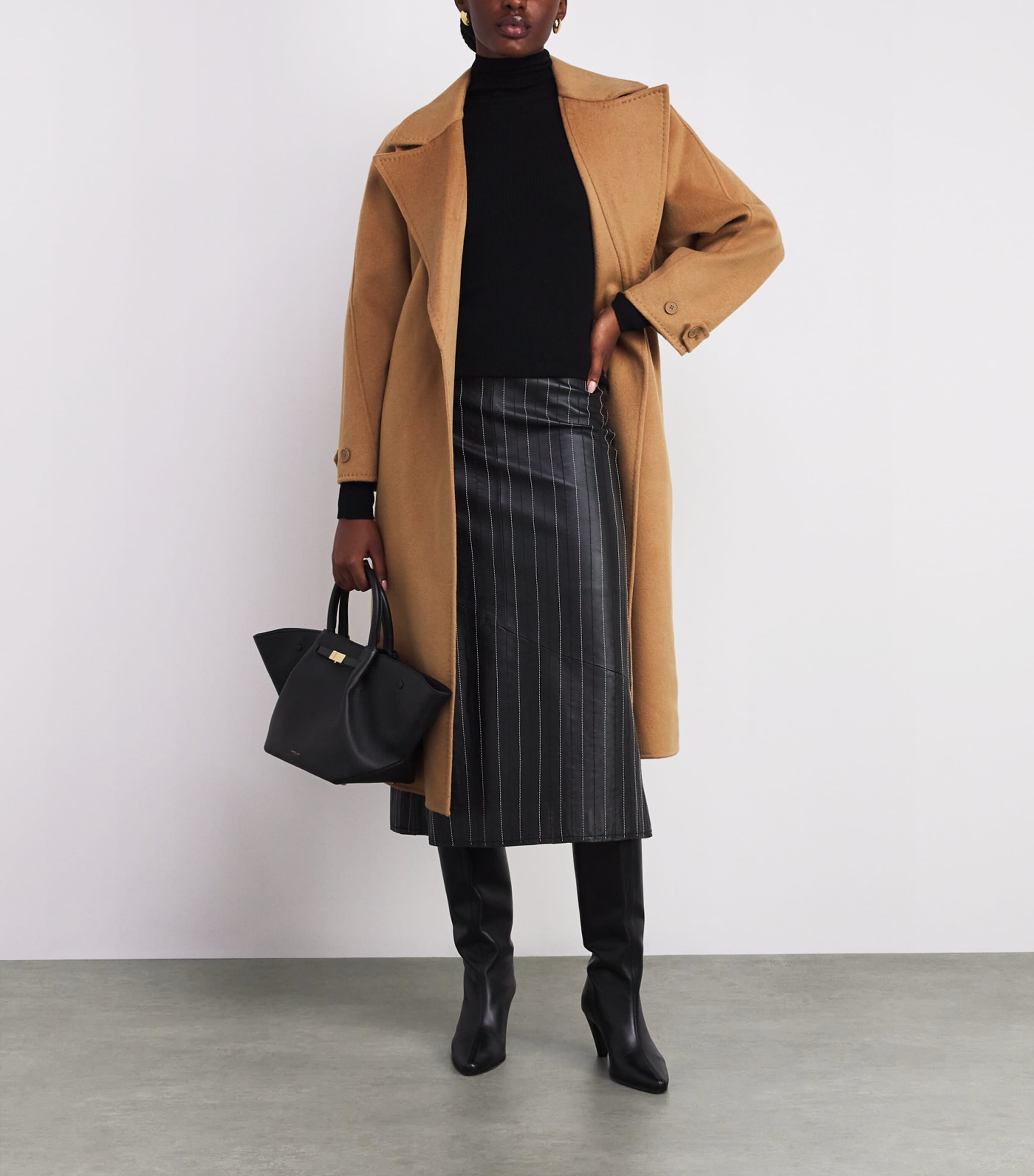 Wool-Blend Double-Faced Coat CAMEL Image 2