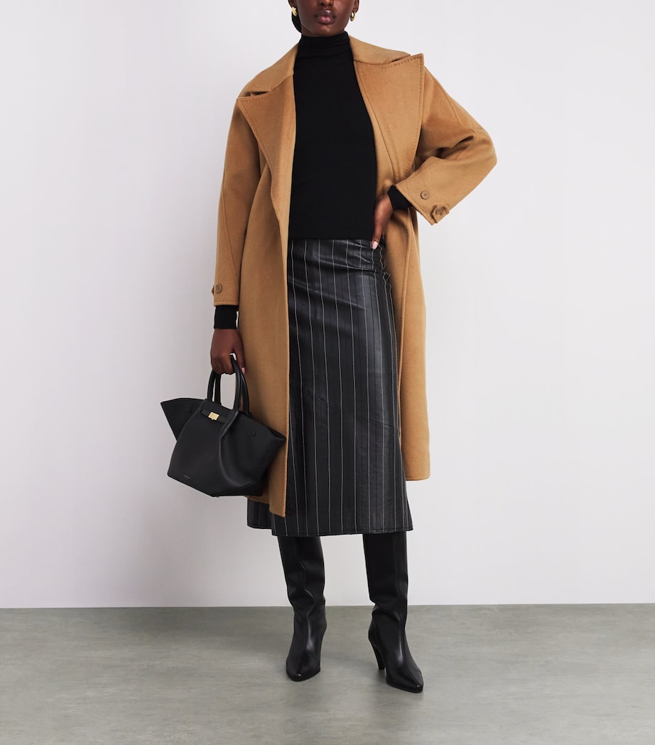 Wool-Blend Double-Faced Coat CAMEL Image 2