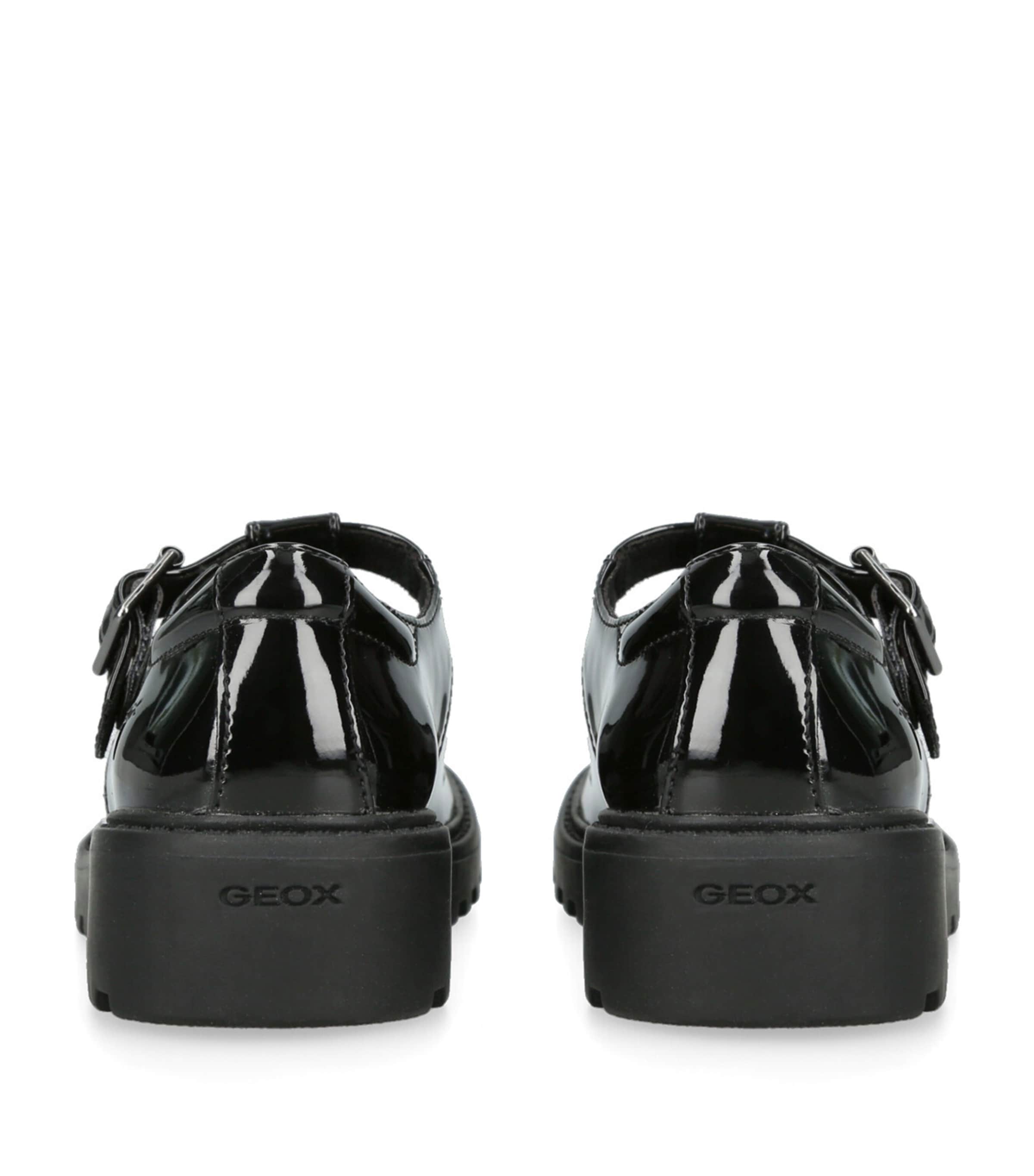 Geox Kids Patent Casey Mary Janes Black Image 2