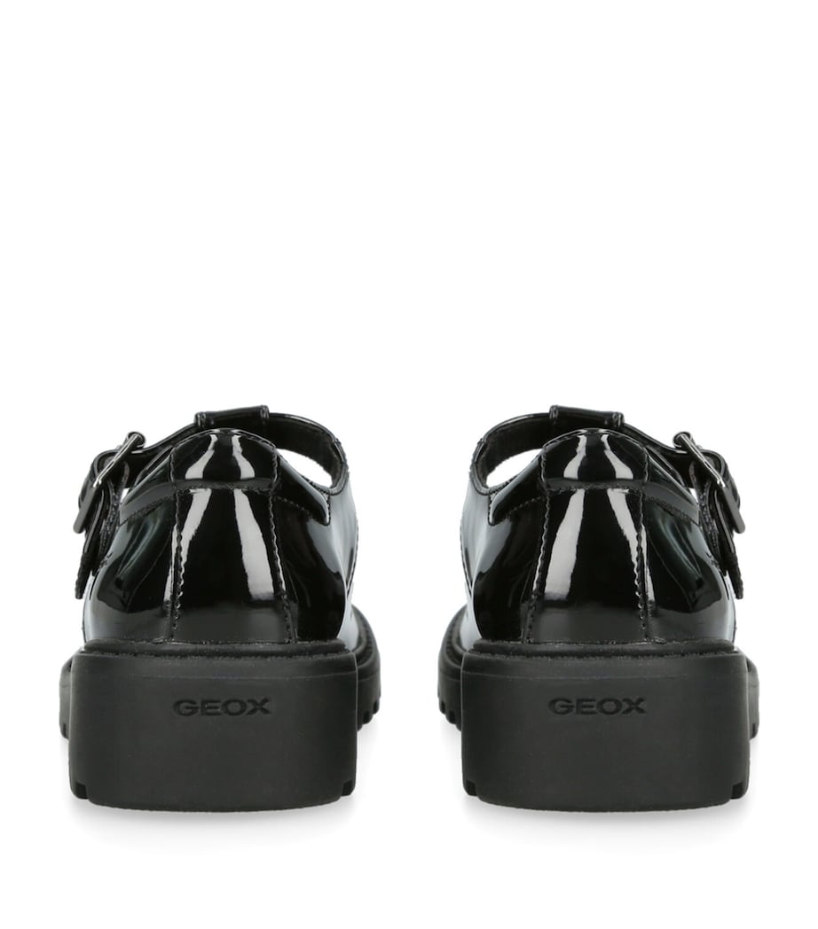 Geox Kids Patent Casey Mary Janes Black Image 2