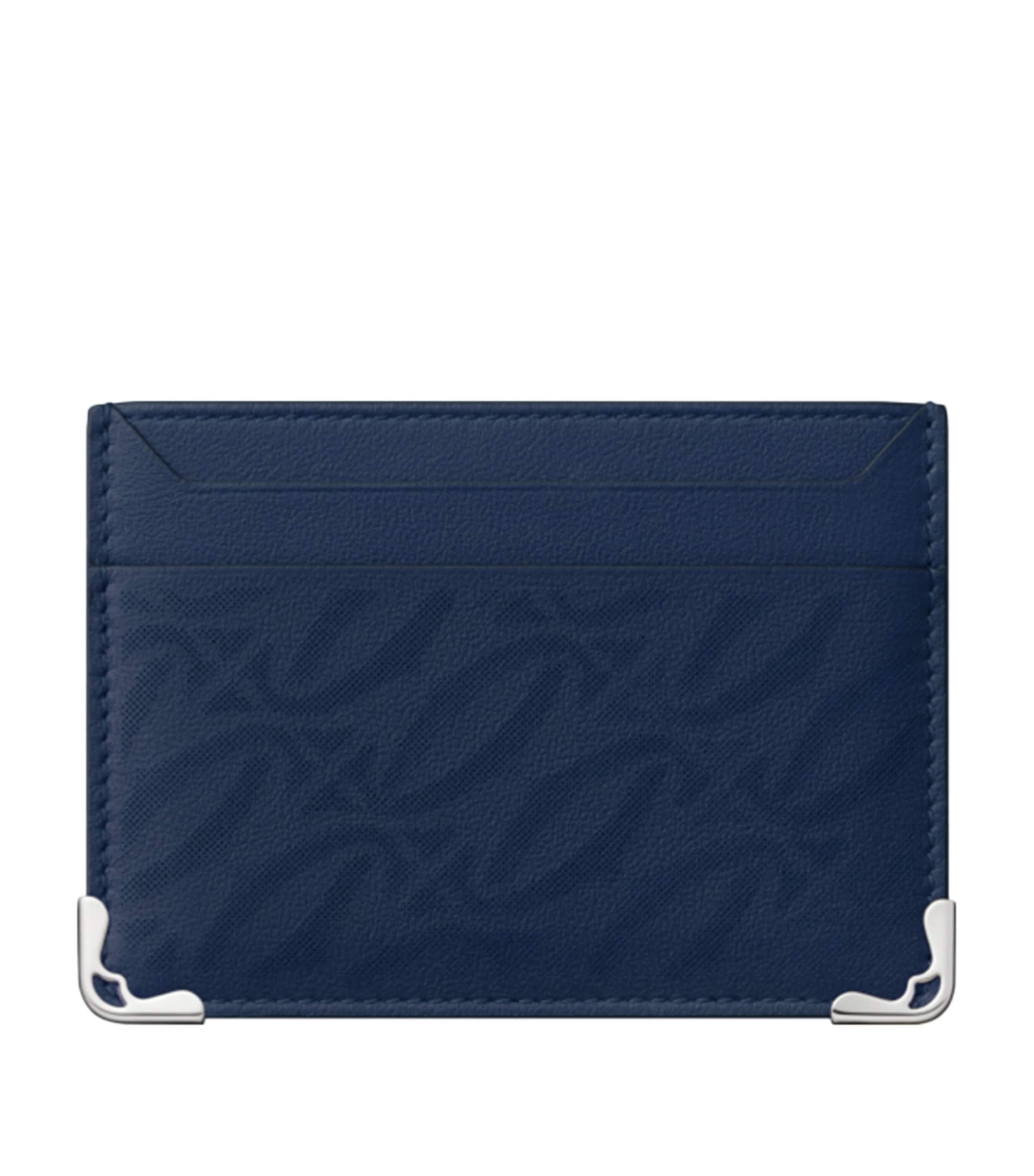 Leather Must de Cartier Double Card Holder NAVY BLUE Image 1