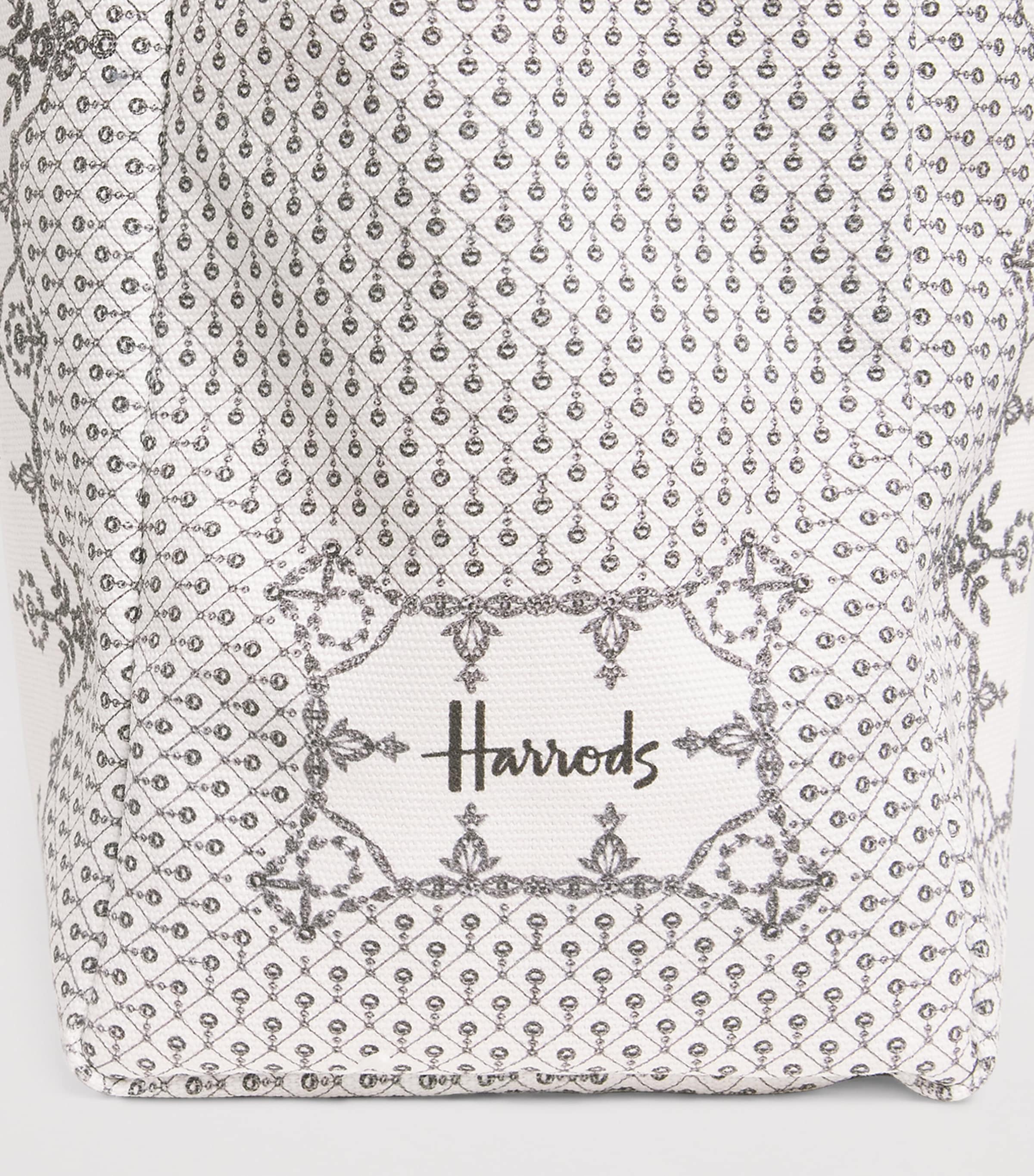 Harrods Lace Print Tote Bag Multi Print Image 4