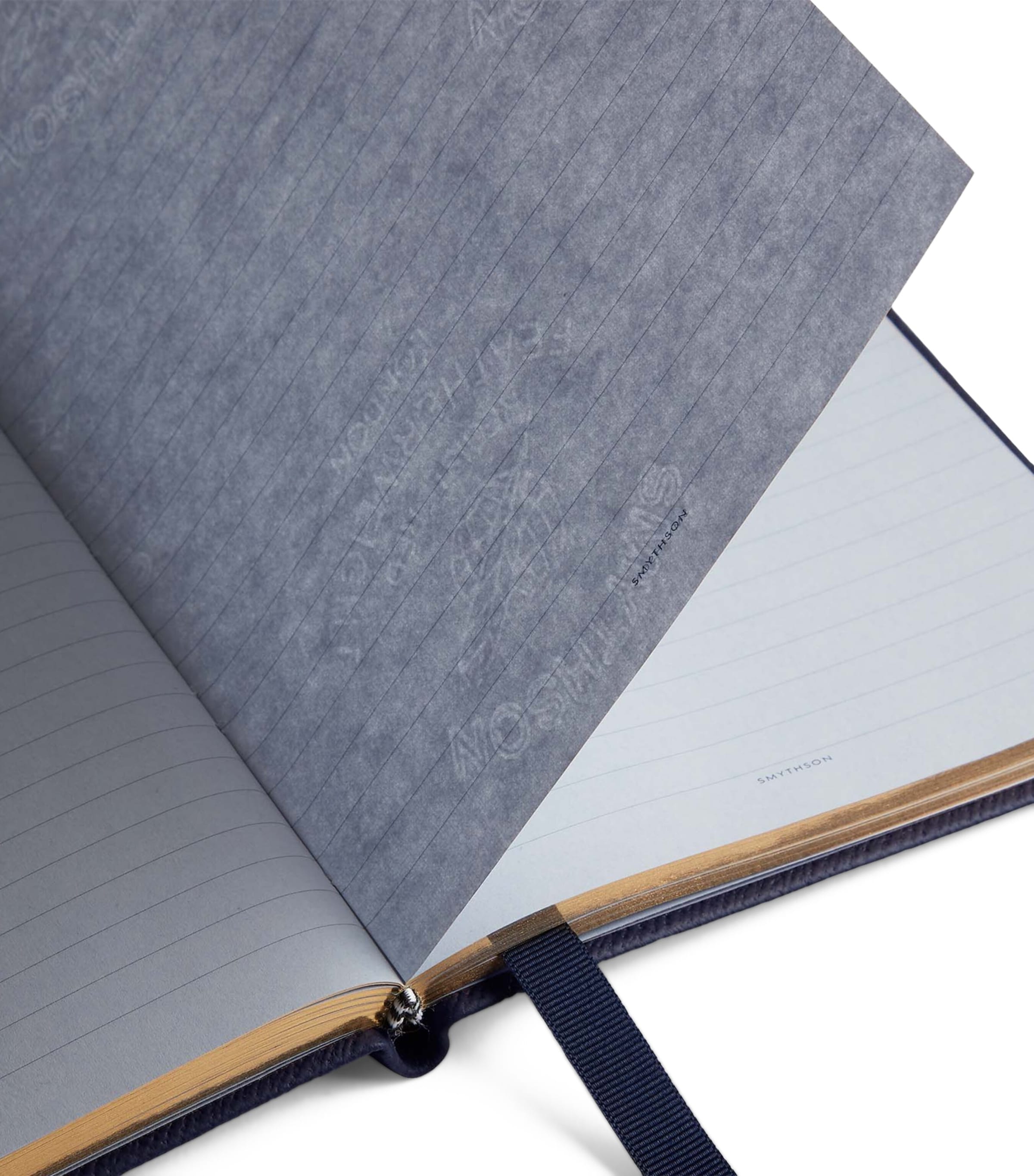 Panama Leather Soho Notebook NAVY Image 3