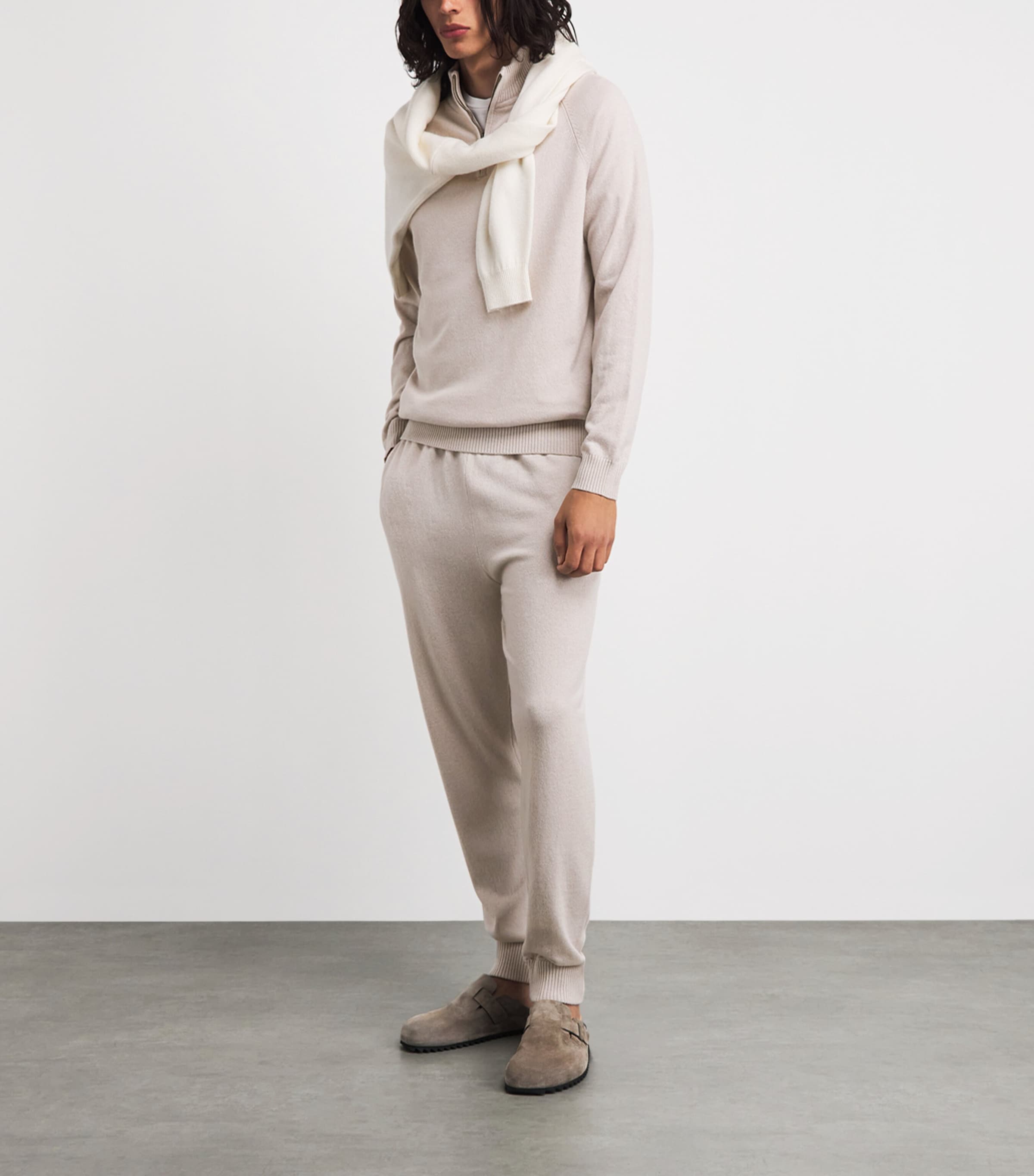 Derek Rose Mens Cashmere Finley Sweatpants Bei Image 2