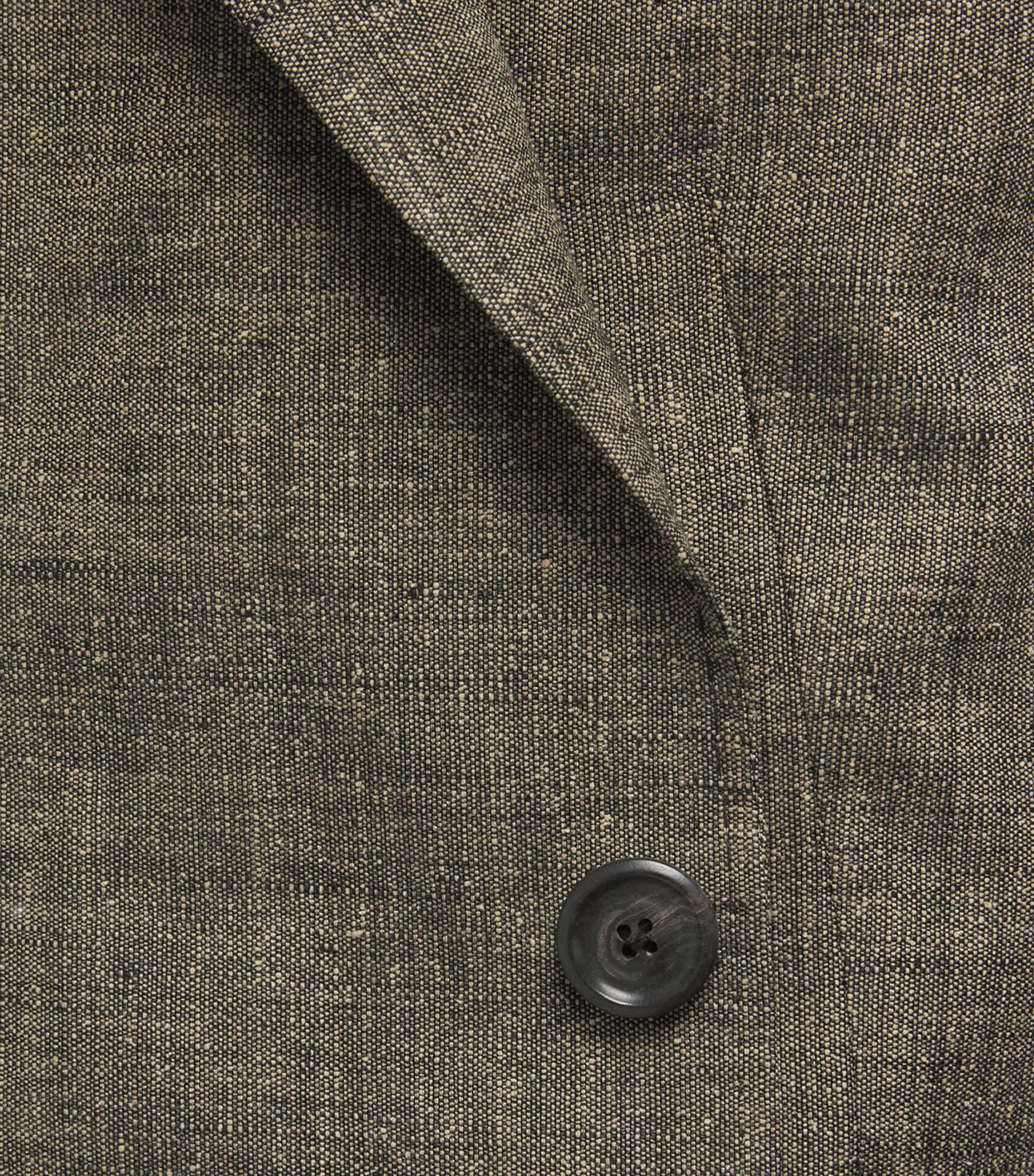 Our Legacy Mens Linen-Silk-Cotton Halt Blazer Deep Husk Image 6
