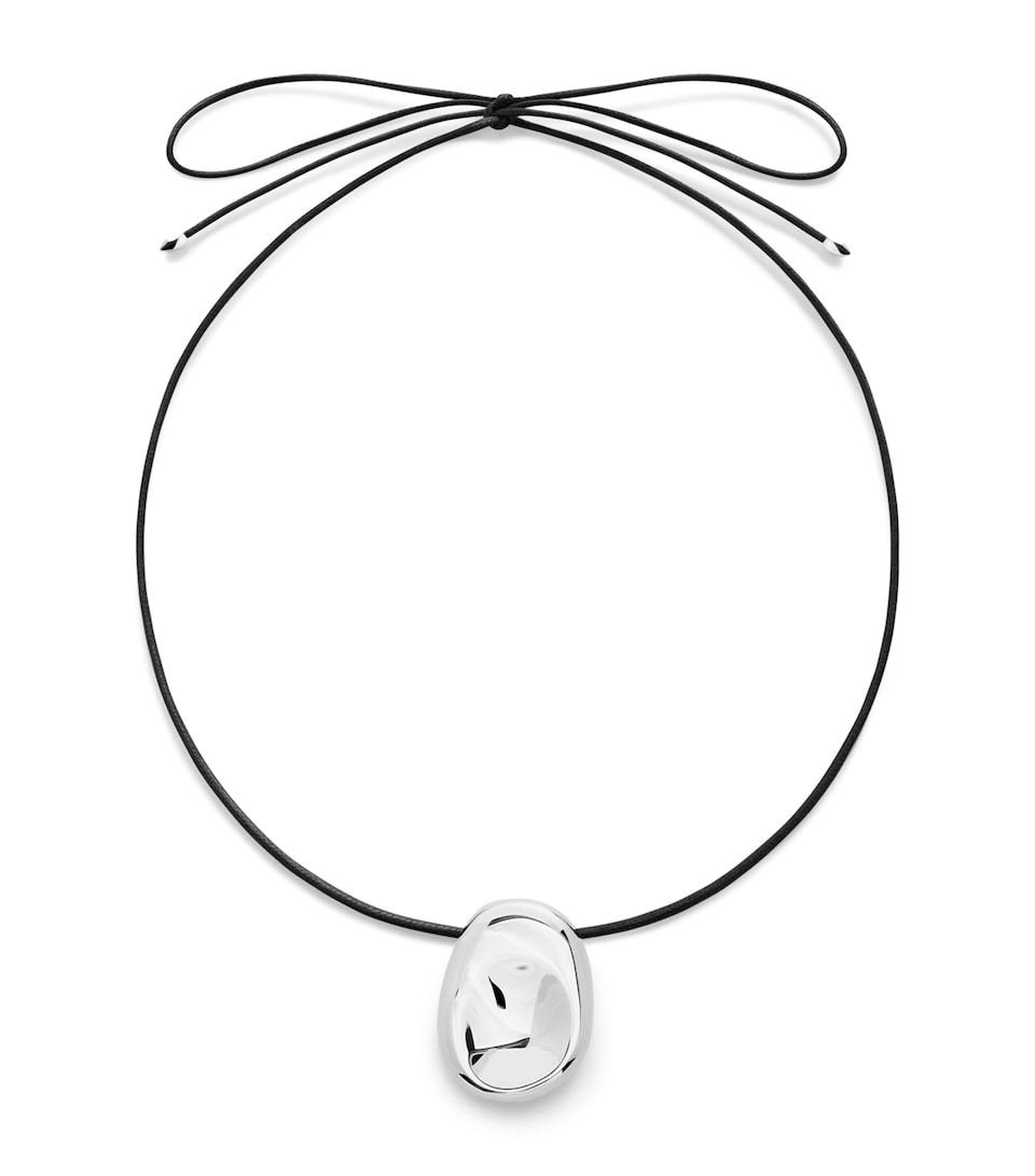 Monica Vinader Sterling Silver Aria Cord Necklace Sterling Silver