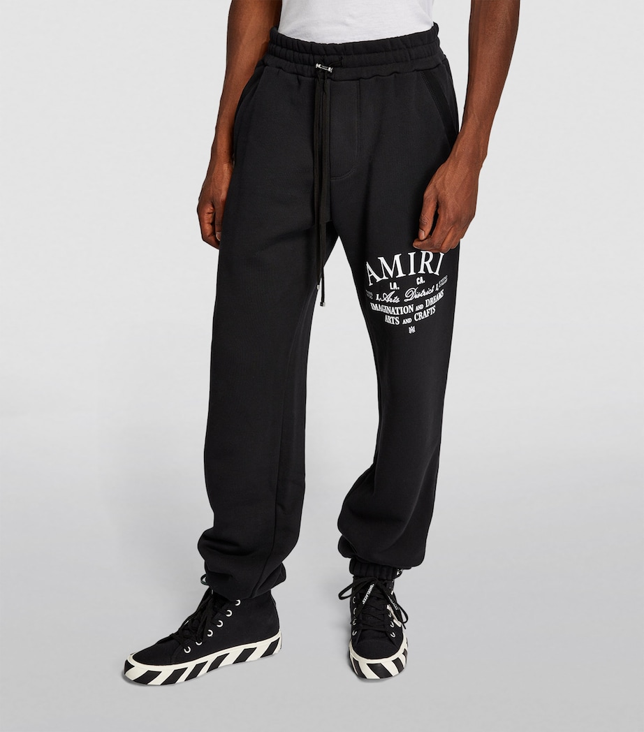 Cotton Logo Print Sweatpants CTT-BLACK Image 3