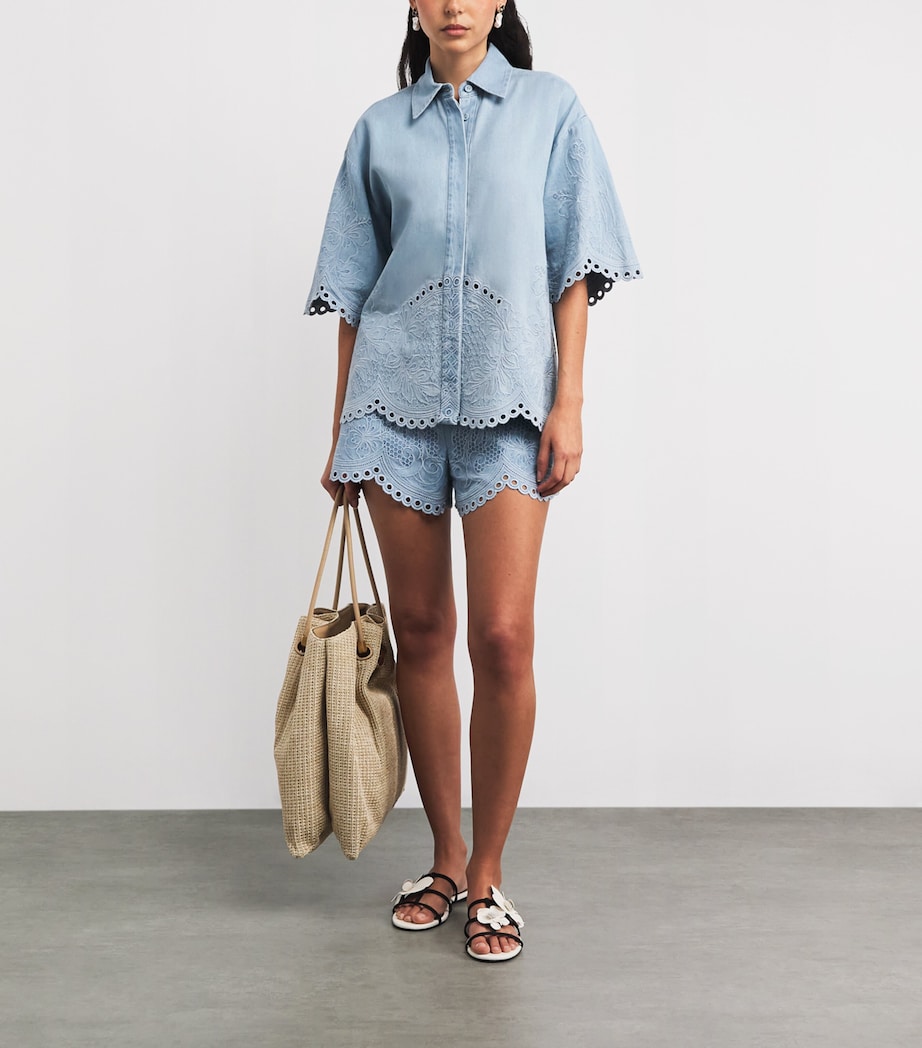 Denim Embroidered Daylight Shirt ICE STORMICESTM Image 2