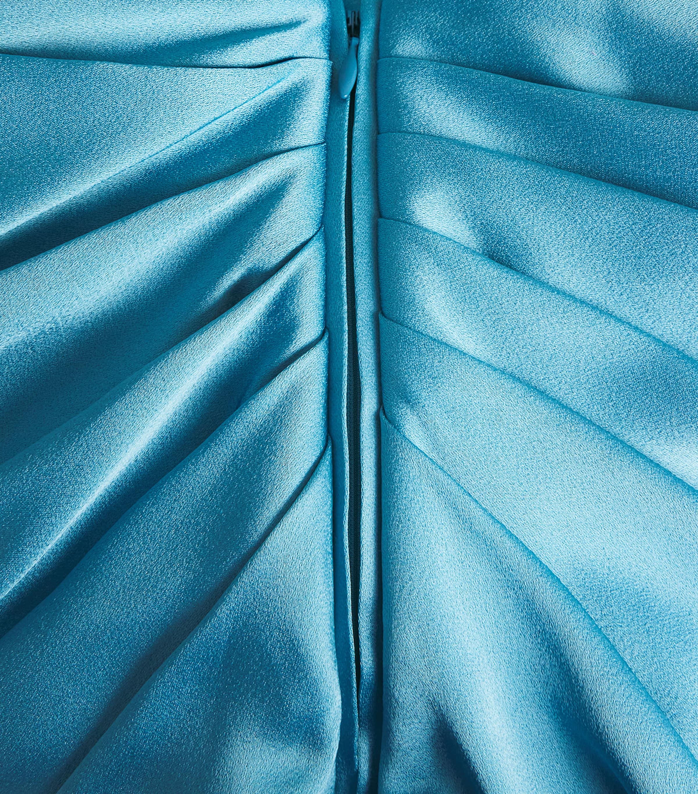 Satin Draped Gown 4130 STEEL BLUE Image 5