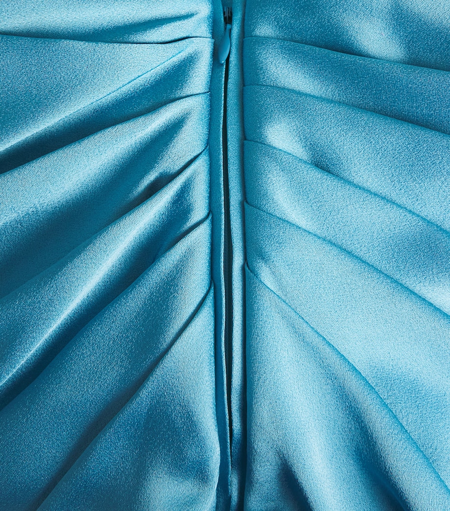 Satin Draped Gown 4130 STEEL BLUE Image 5