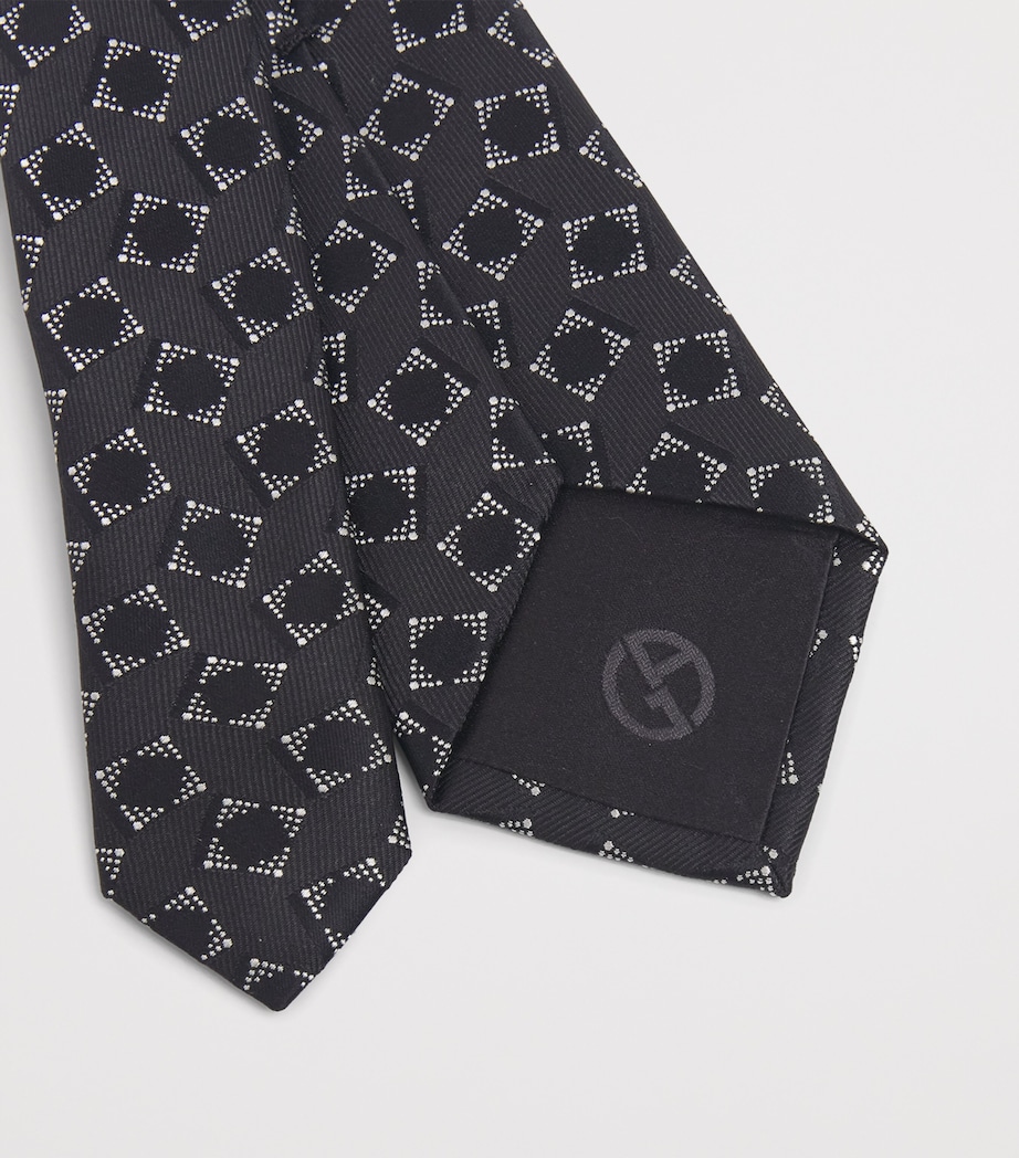 Silk Geometric Jacquard Tie FC027 Image 4