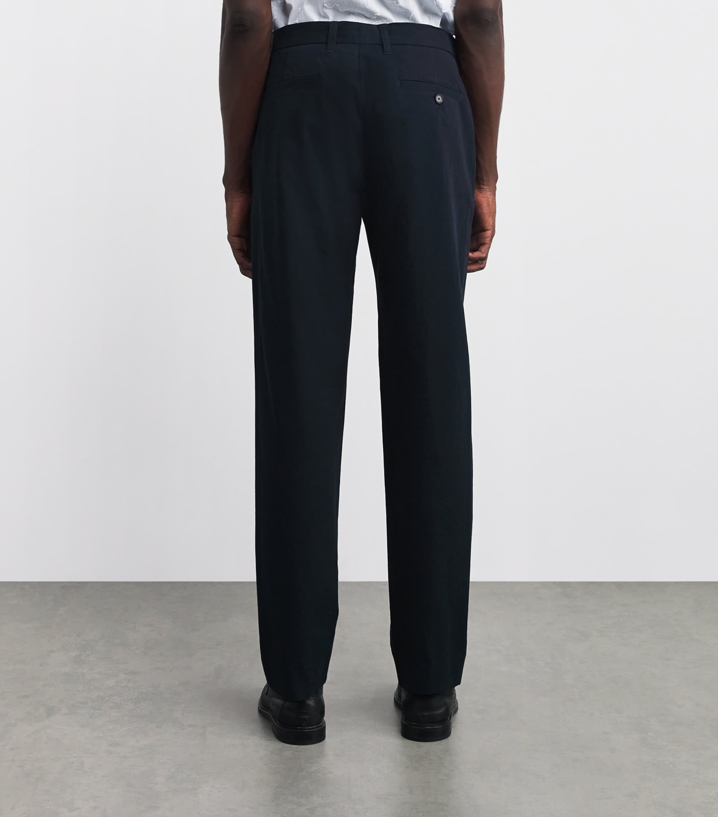 Cotton Owen Straight Trousers COASTAL-403CBL Image 4