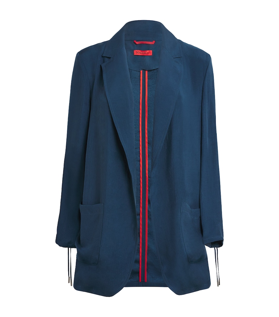 Crinkled Twill Blazer NAVY Image 1