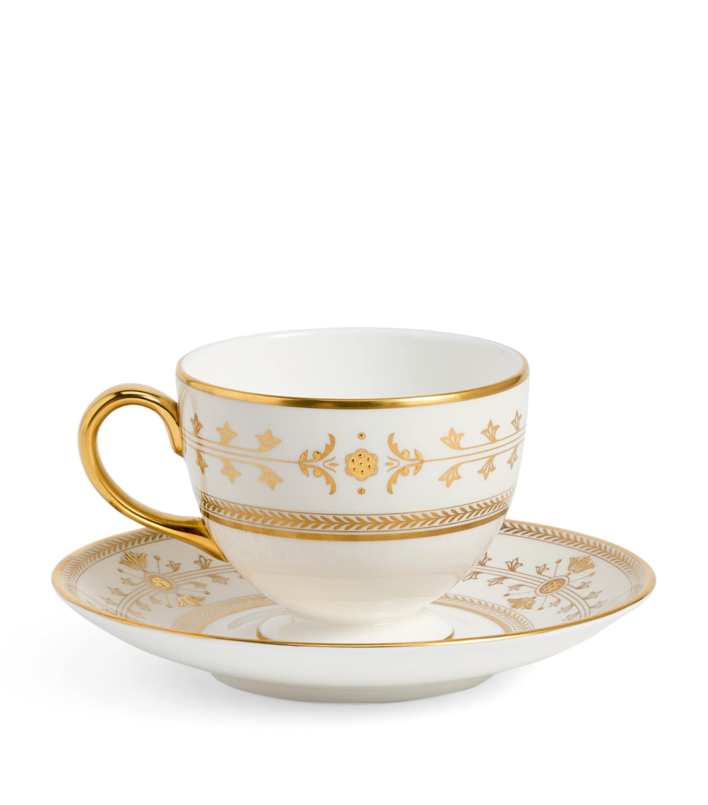 Bone China Bacchus Teacup and Saucer IVORY Image 3