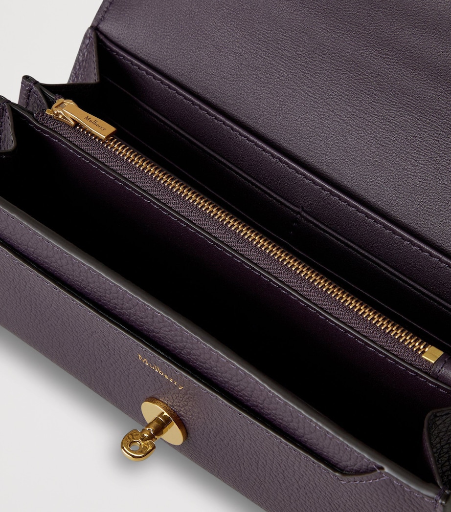 Leather Darley Wallet DEEP AUBERGINE Image 3
