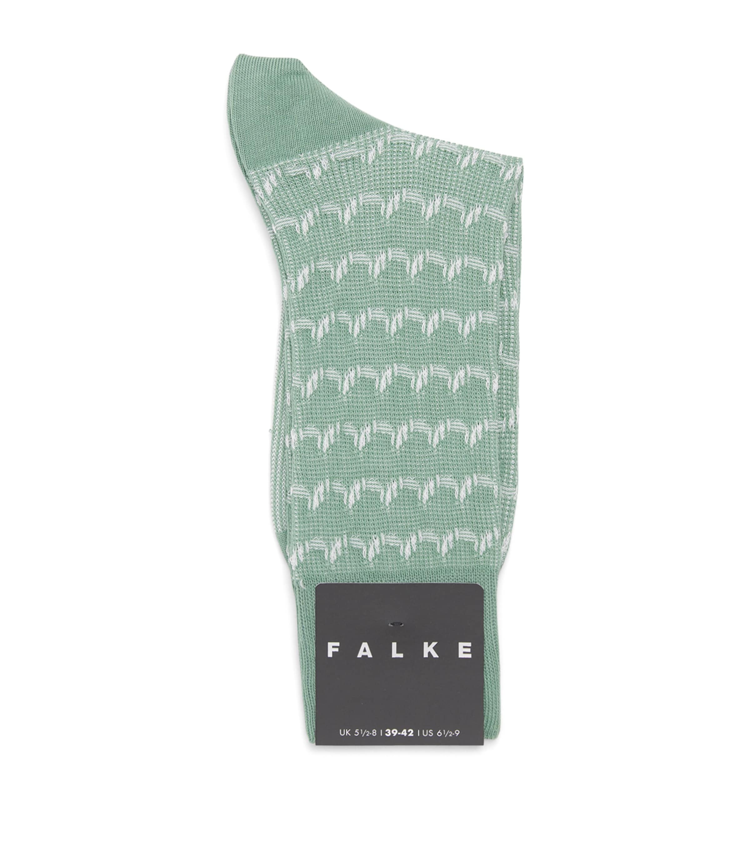 Falke Mens Cotton-Blend Sea Rock Socks Sage Image 1