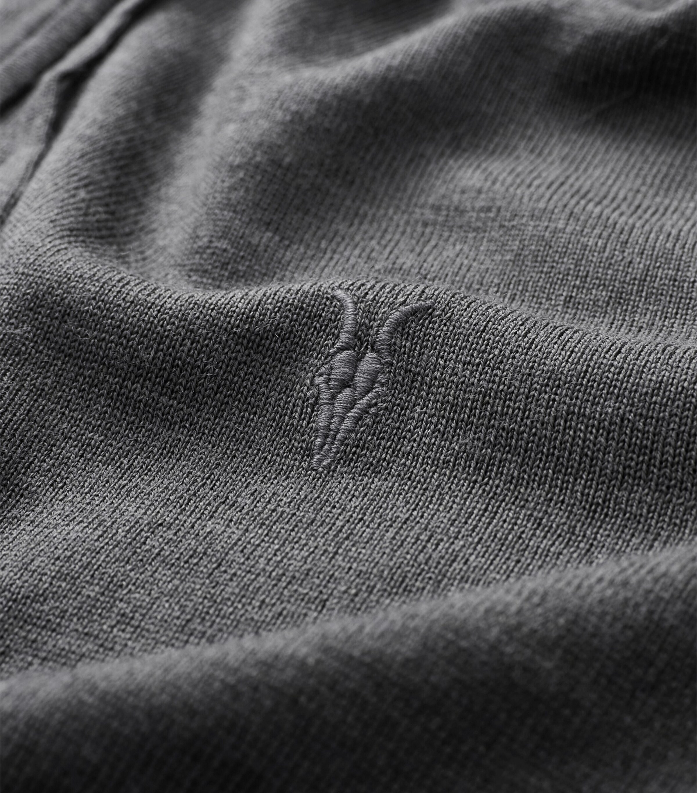 Merino Wool Mode Hoodie MONUMENT GREY Image 8