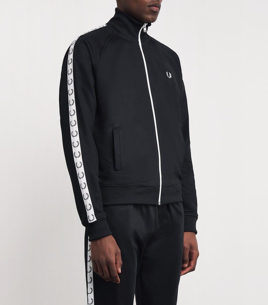 Contrast Tape Track Jacket 198BLACK Image 3