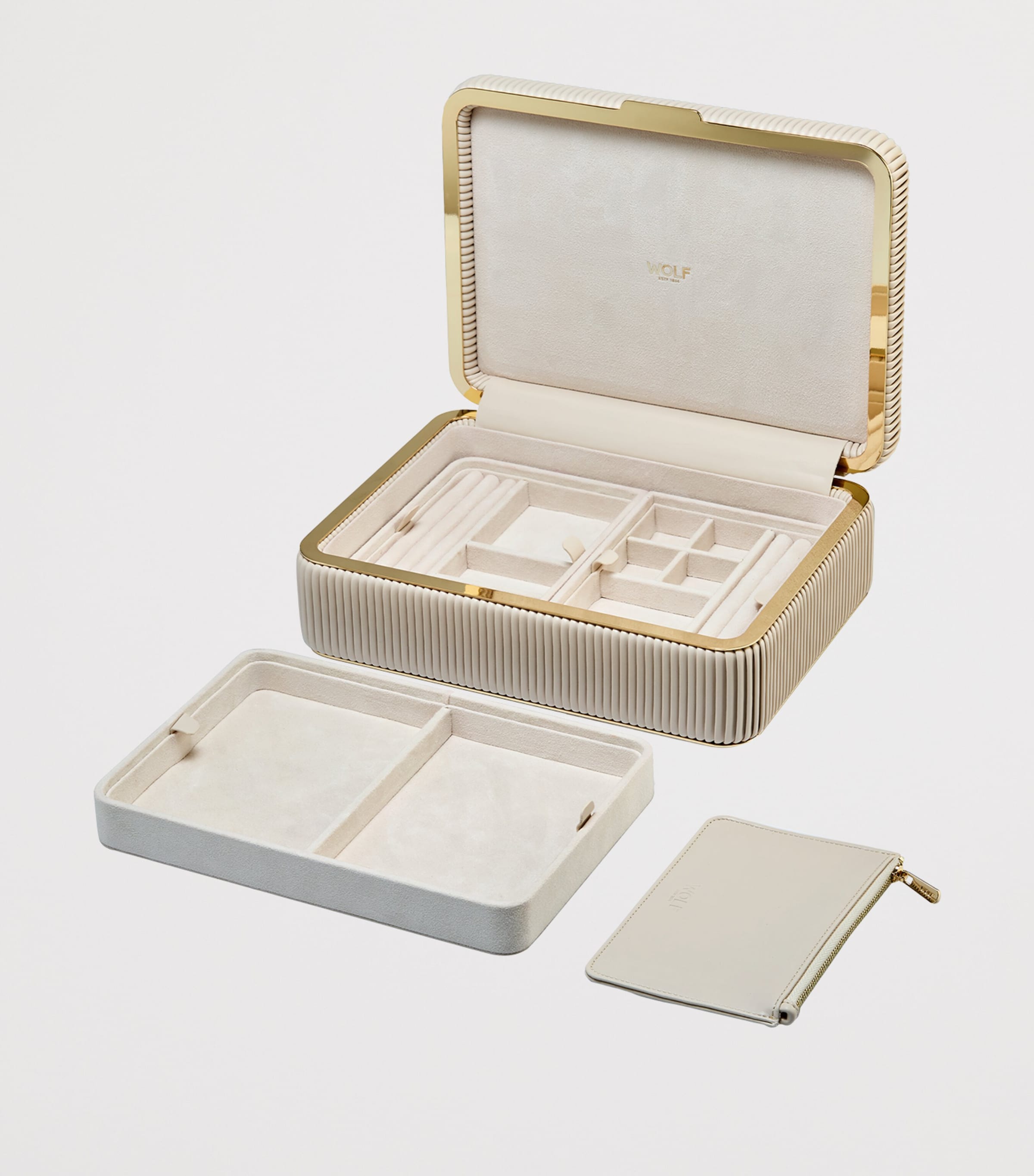 Medium Bella Jewellery Box BONE Image 6