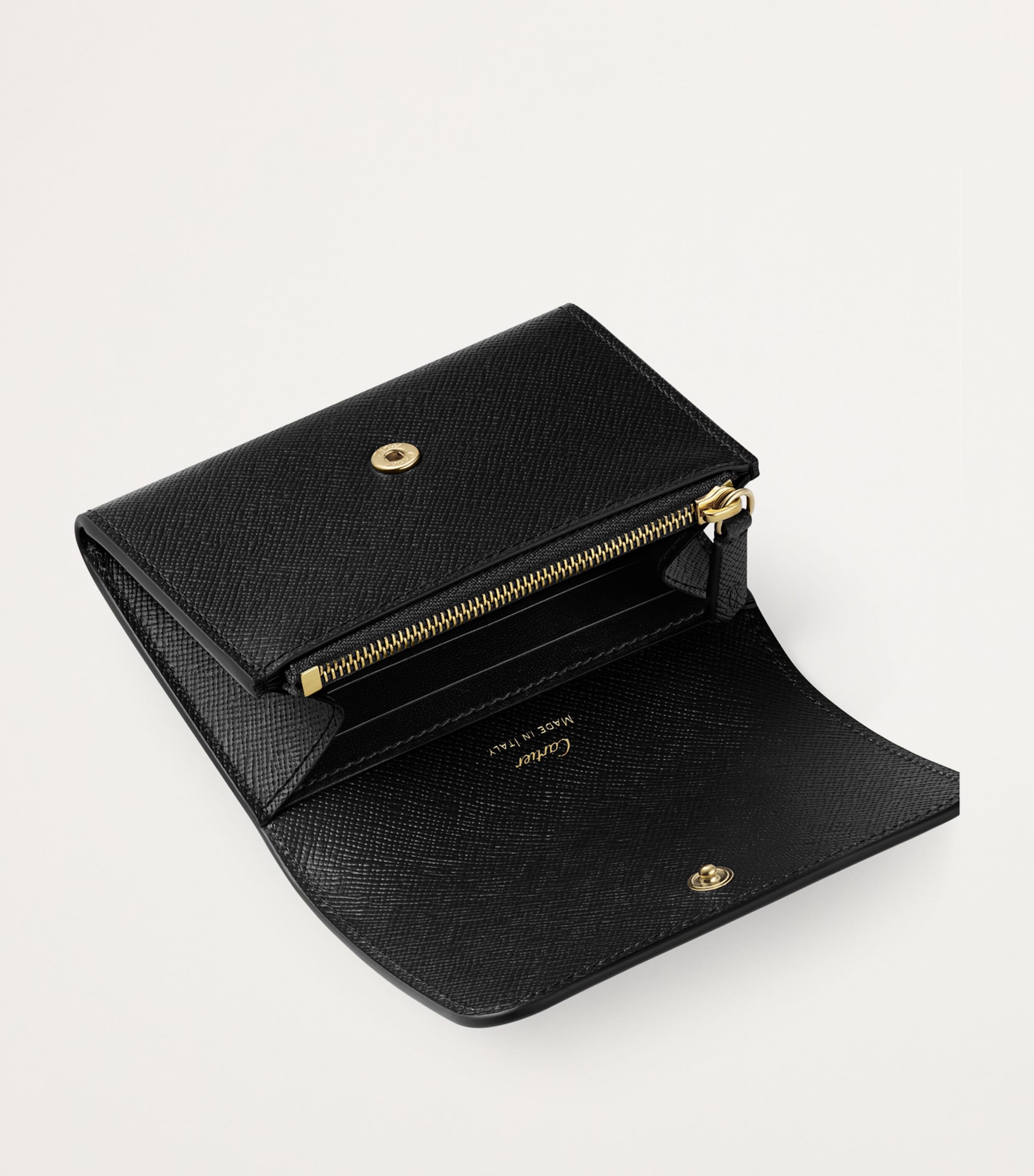 Cartier Black Mini Leather C de Cartier Wallet | Harrods UK