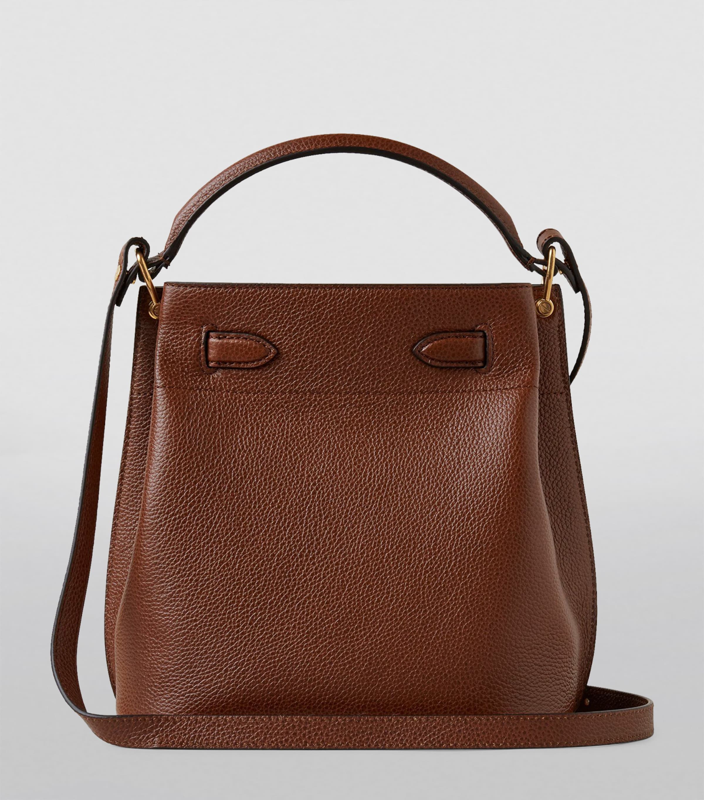 Leather Islington Bucket Bag OAK Image 2