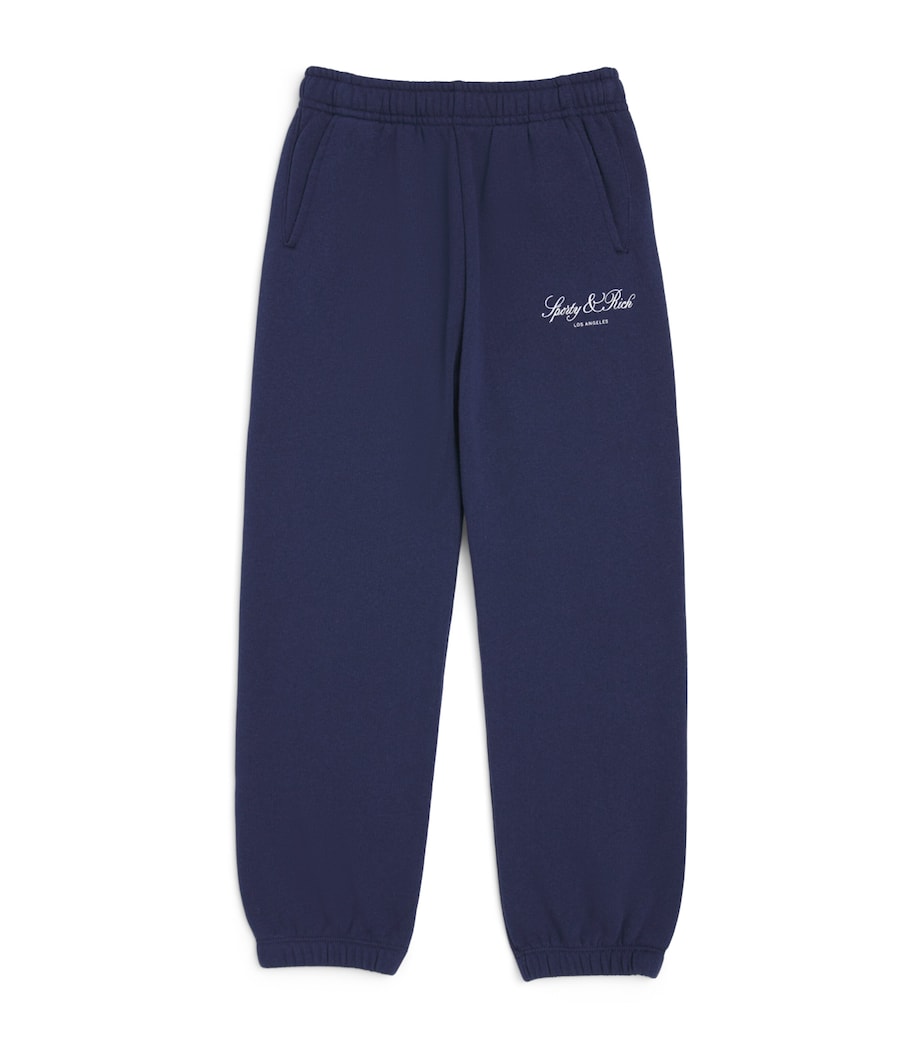 SPORTY & RICH KIDS Vendome Sweatpants (2-14 Years) Dark Navy/white Image 1