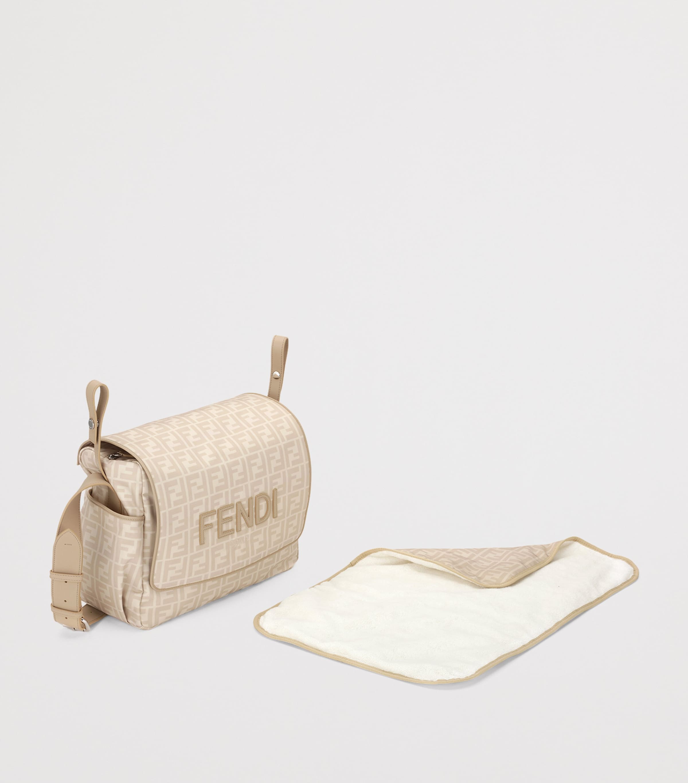 Fendi Kids Beige Logo Changing Bag Harrods UK