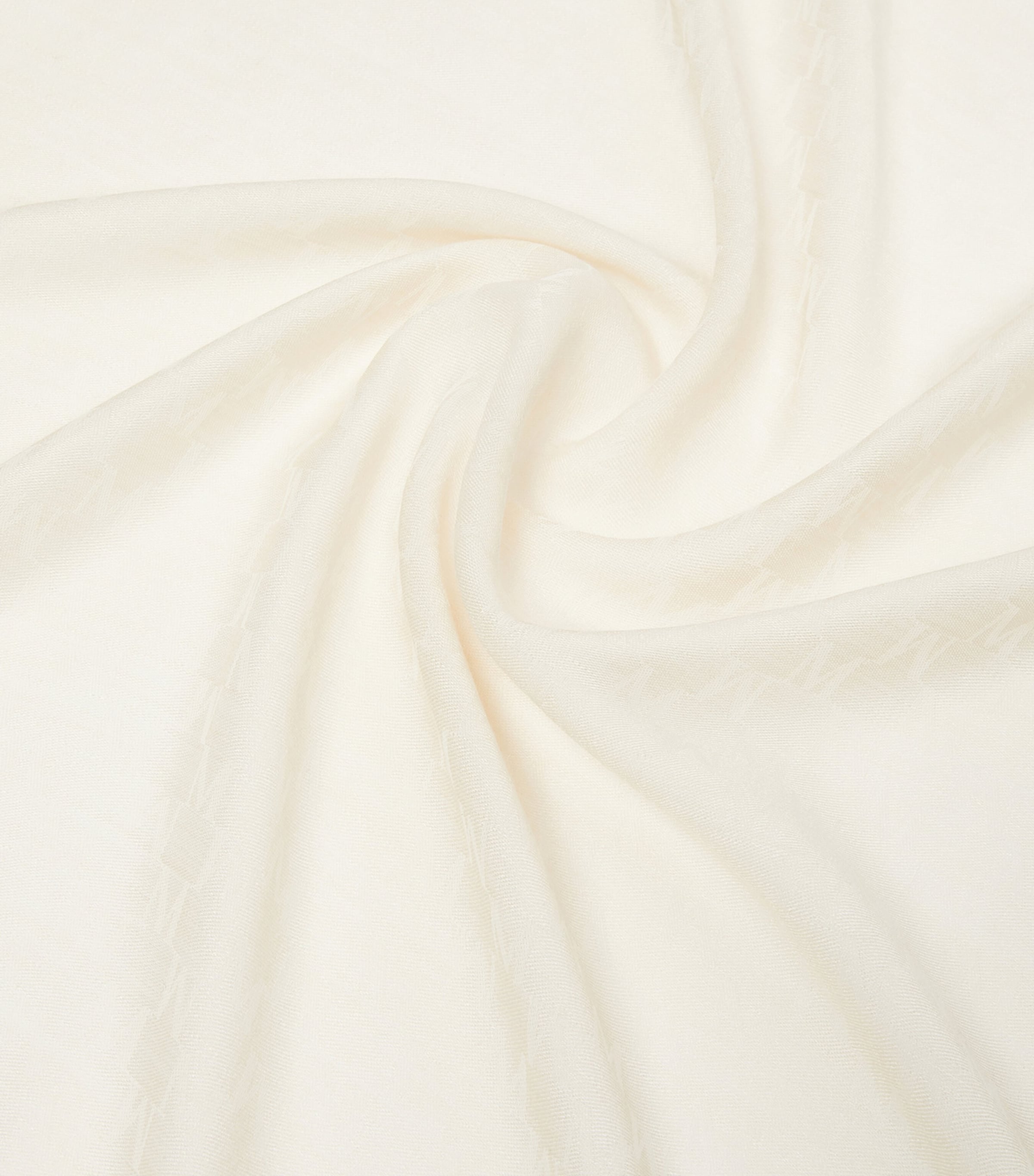 Cotton-Wool-Silk Scarf IVORY Image 2