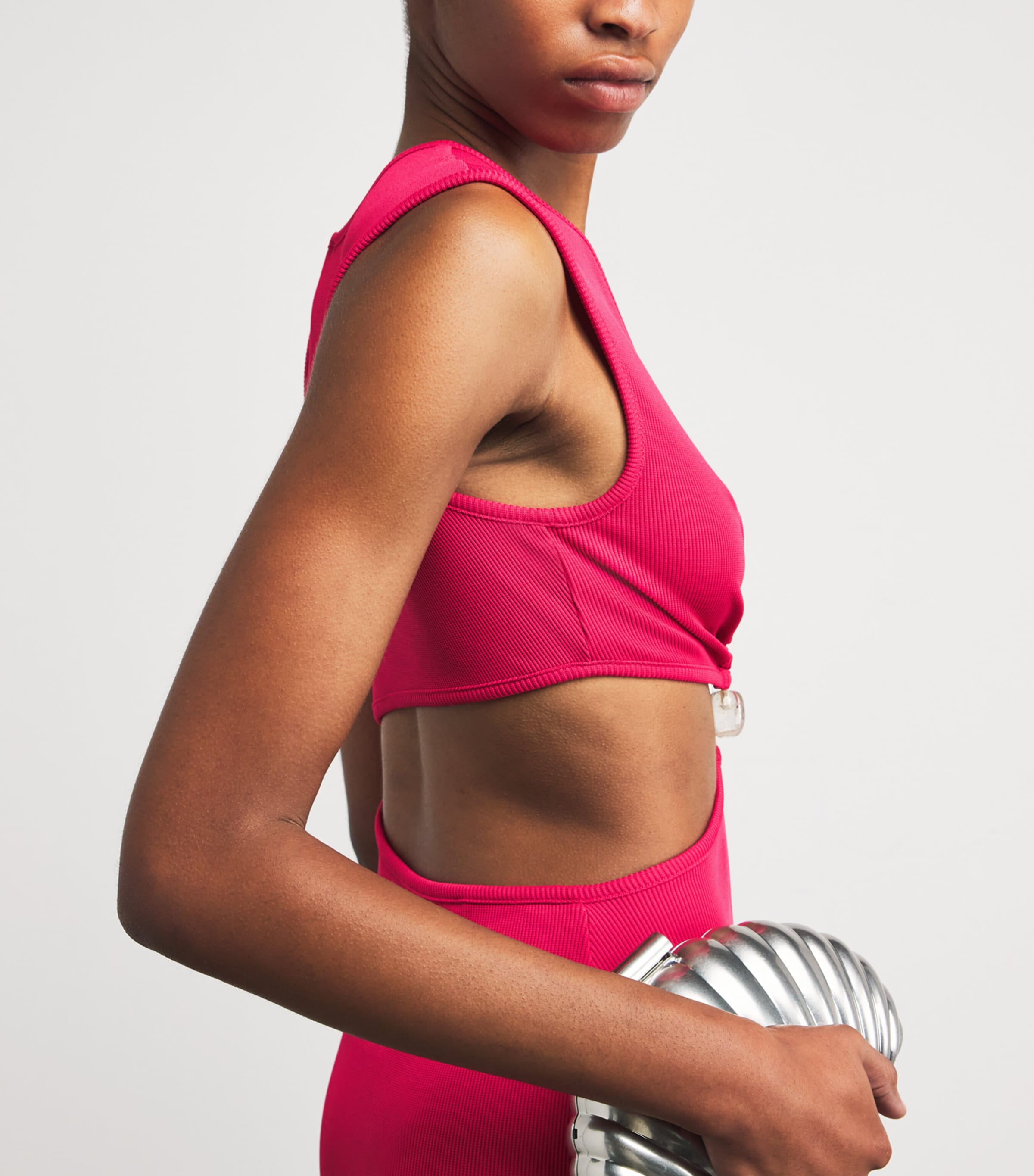 Spiral Crystal Cut-Out Maxi Dress CRANBERRY Image 6