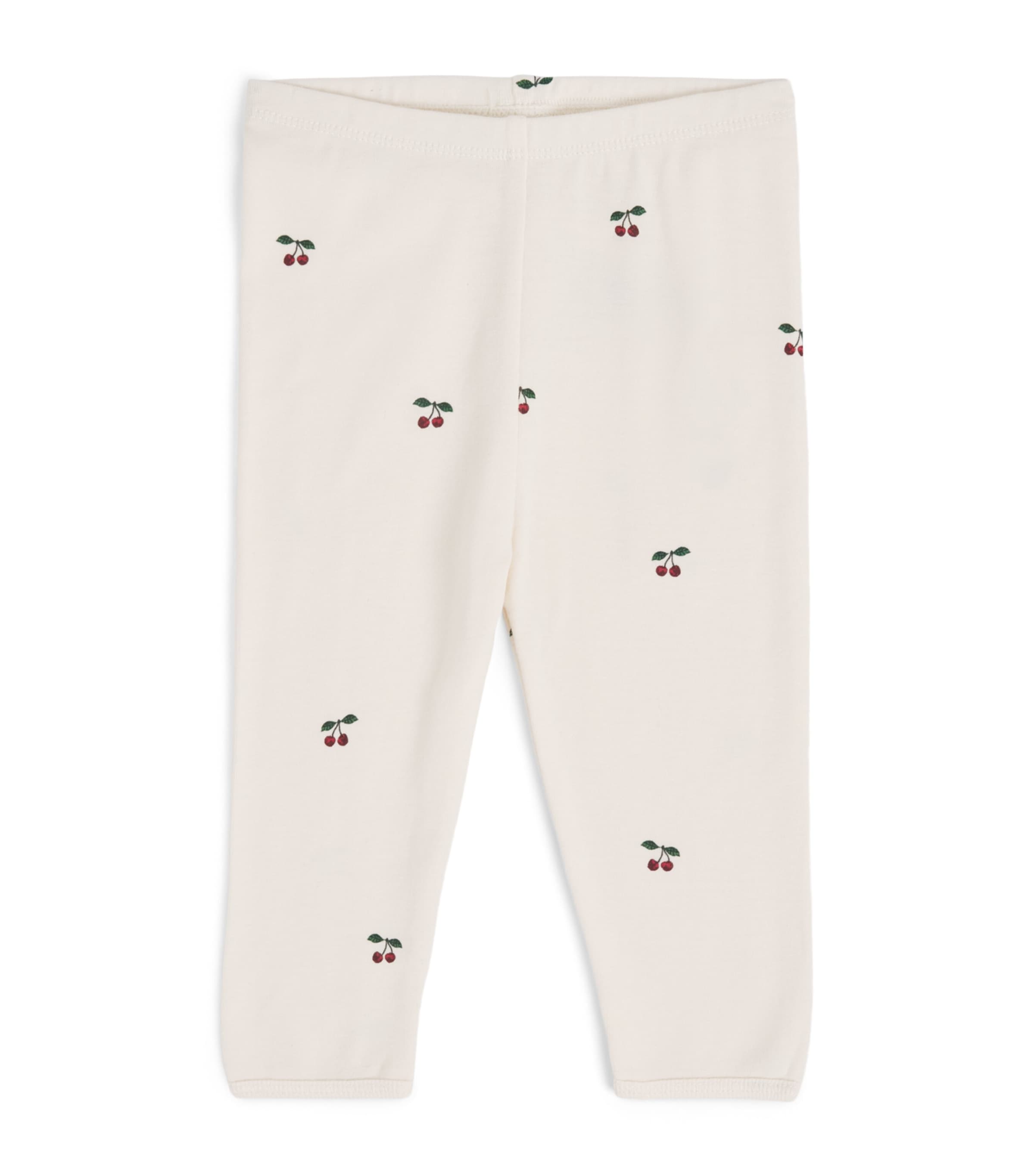 KONGES SLOJD Organic Cotton Cherry Leggings (0-24 Months) Image 1