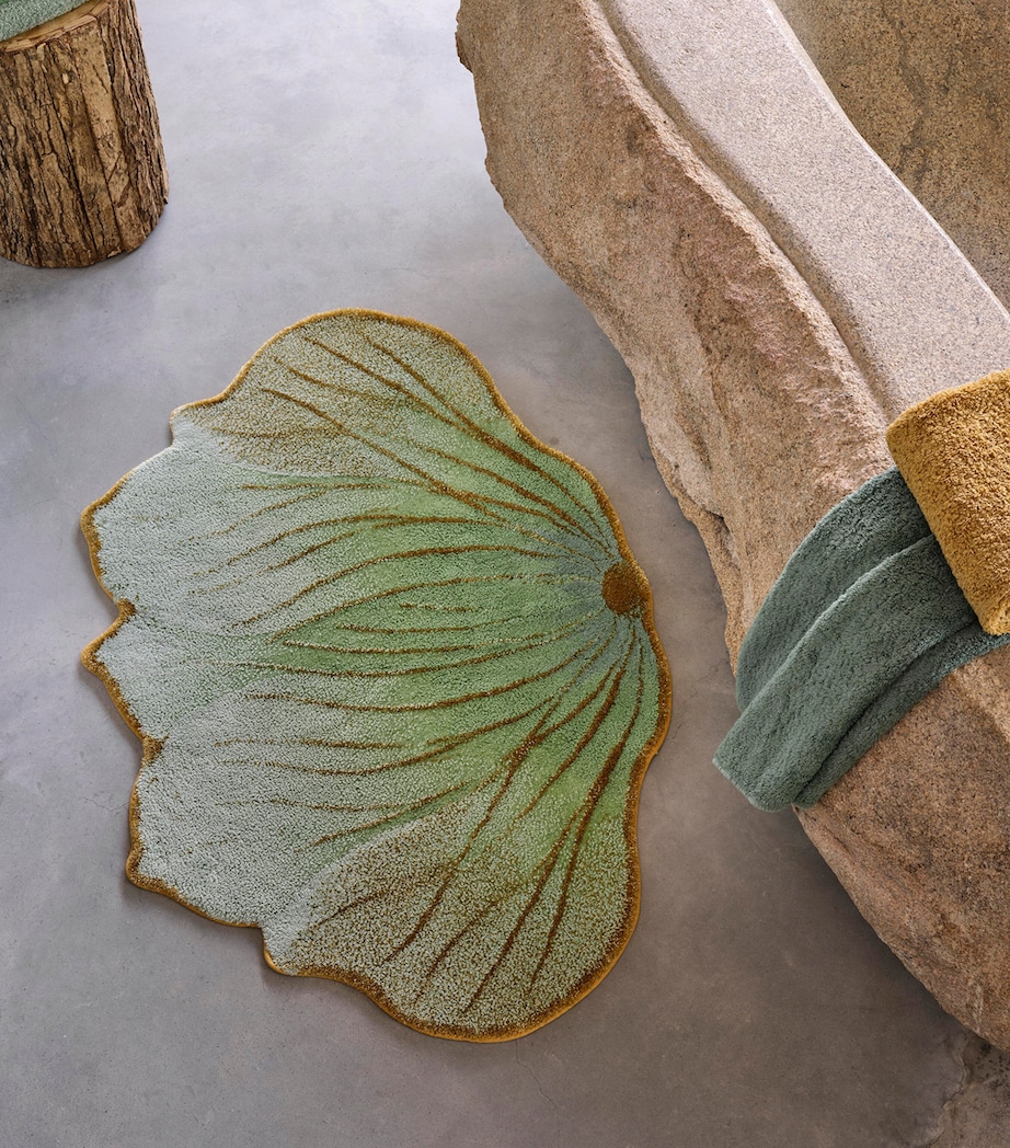 Lotus Bath Mat (80cm x 120cm) AQUA Image 2