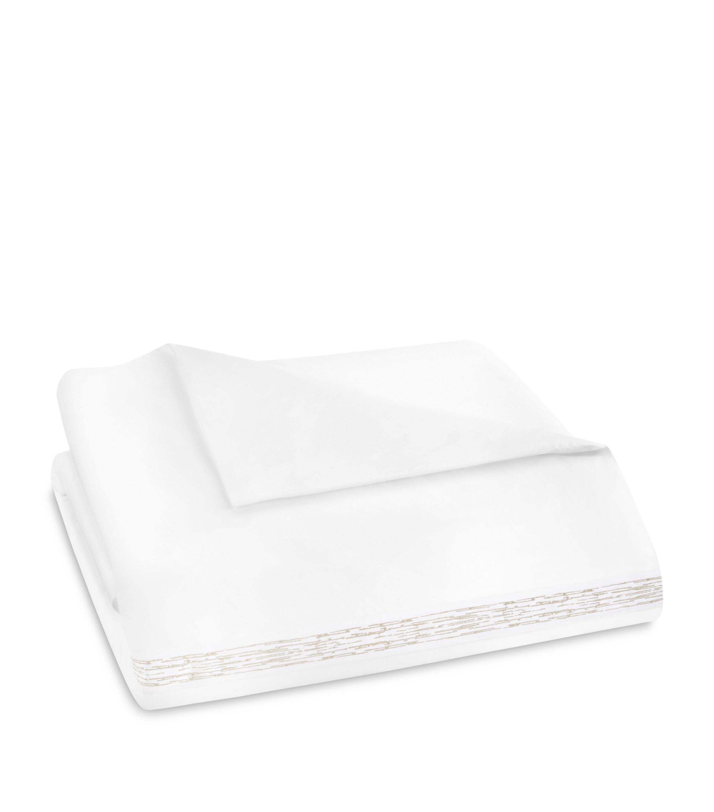 Amalia Egyptian Cotton Alentejo King Duvet Cover Set (230cm x 220cm) White/pearl Image 2