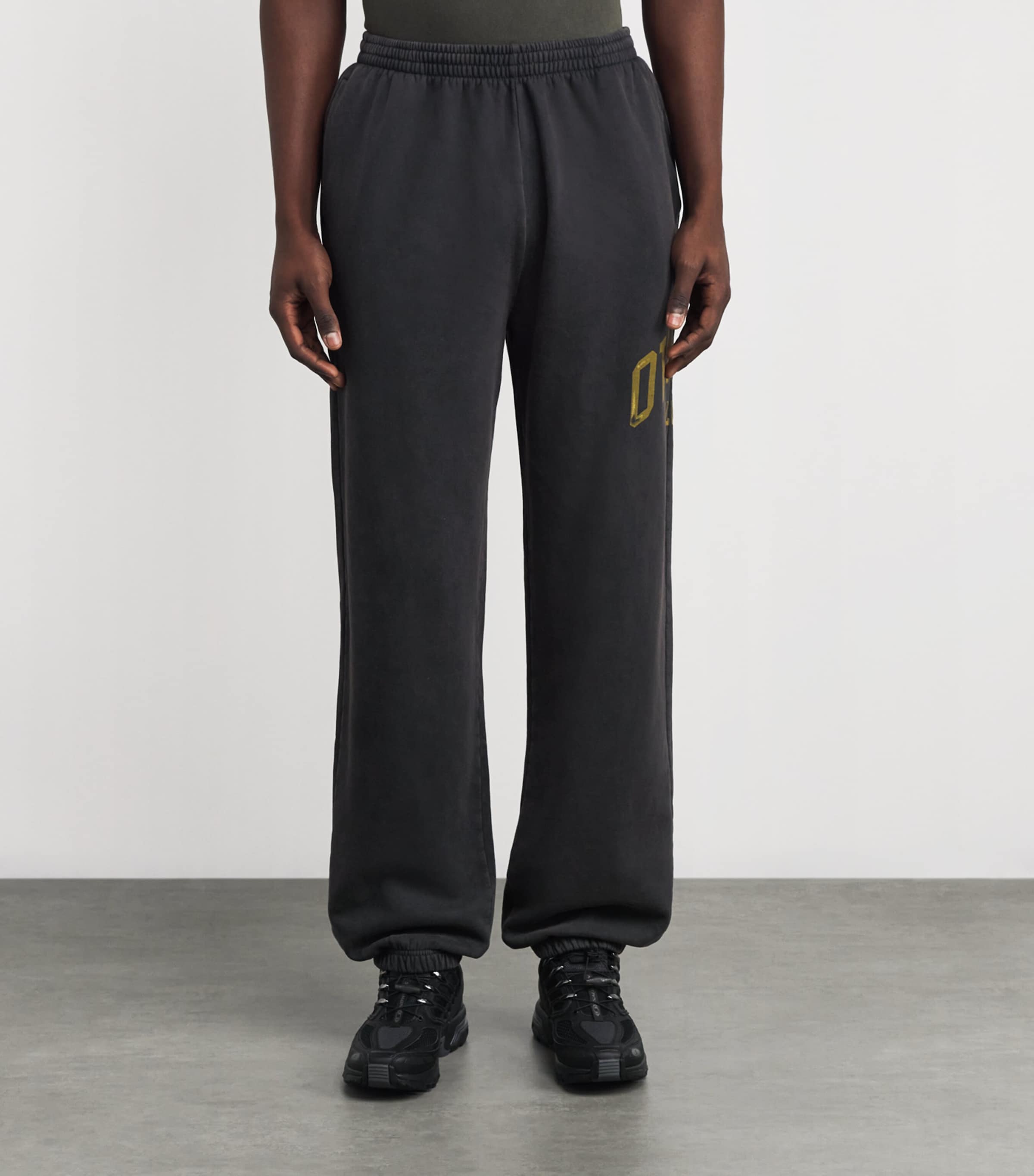 Cotton Owners Club Wide-Leg Sweatpants FADED BLACK Image 3