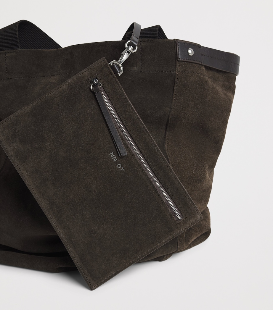 NN.07 Suede Tote Bag Deep Truffle Image 6