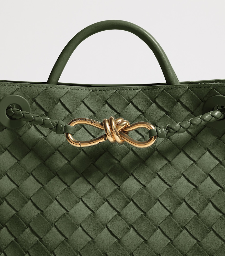 Bottega Veneta Small Suede Andiamo Top-Handle Bag Image 7