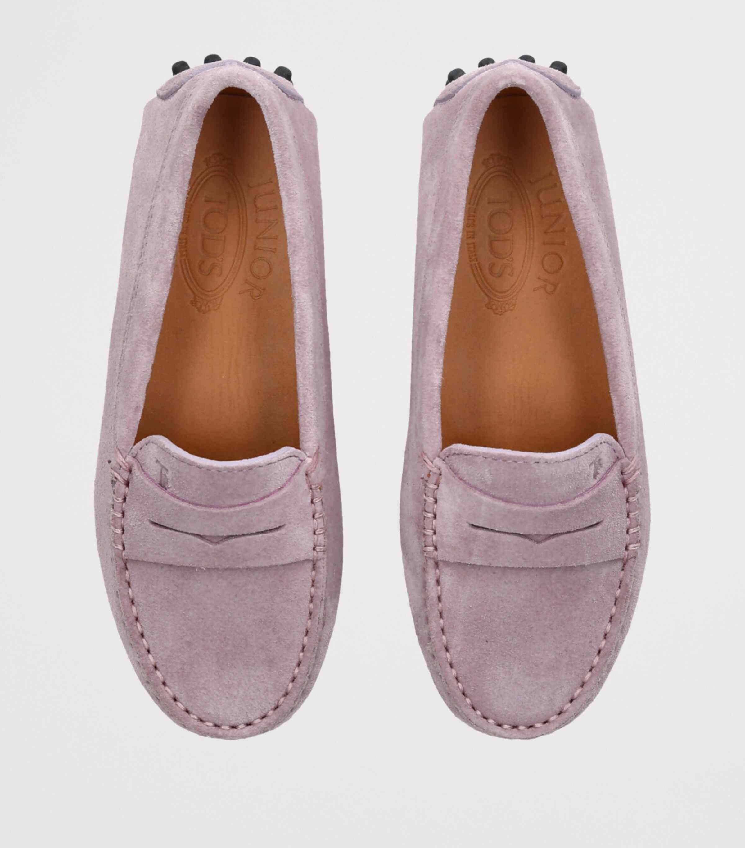 Tod's Suede Gommino Driving Shoes Pink Image 4