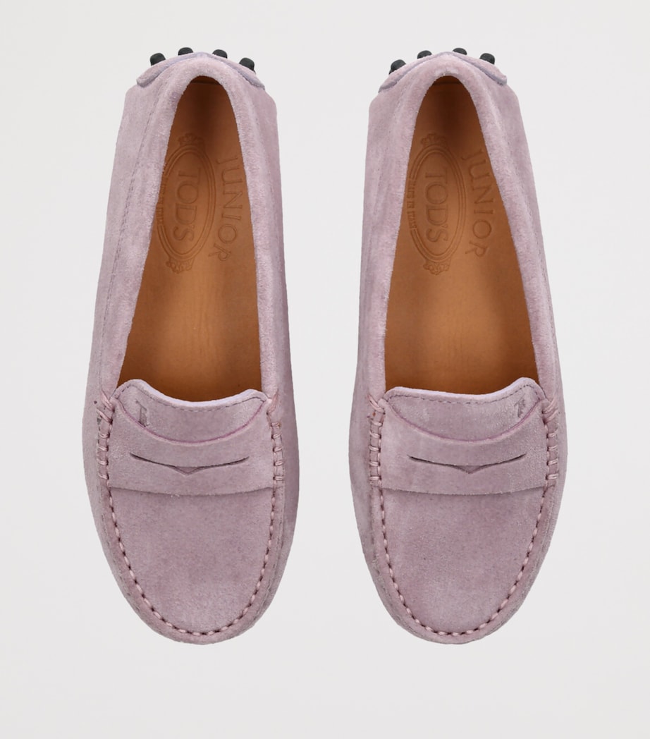 Tod's Suede Gommino Driving Shoes Pink Image 4