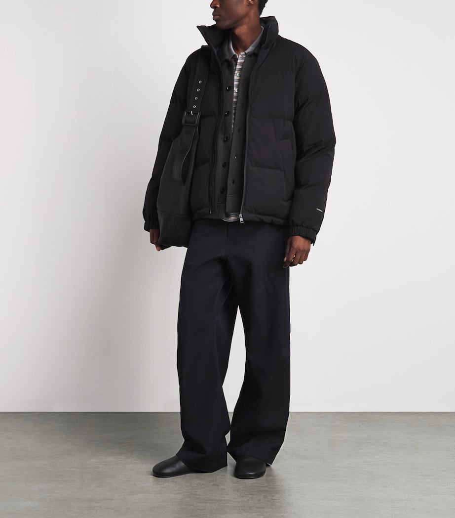 Sandro Paris Mens Down Puffer Jacket Carbon Black Image 2