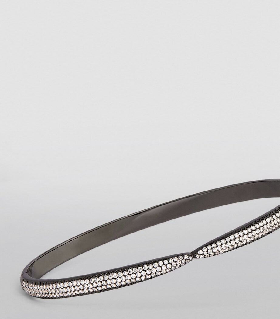 Black Gold and Diamond Kissing Claw Bracelet BLACK GOLD Image 6